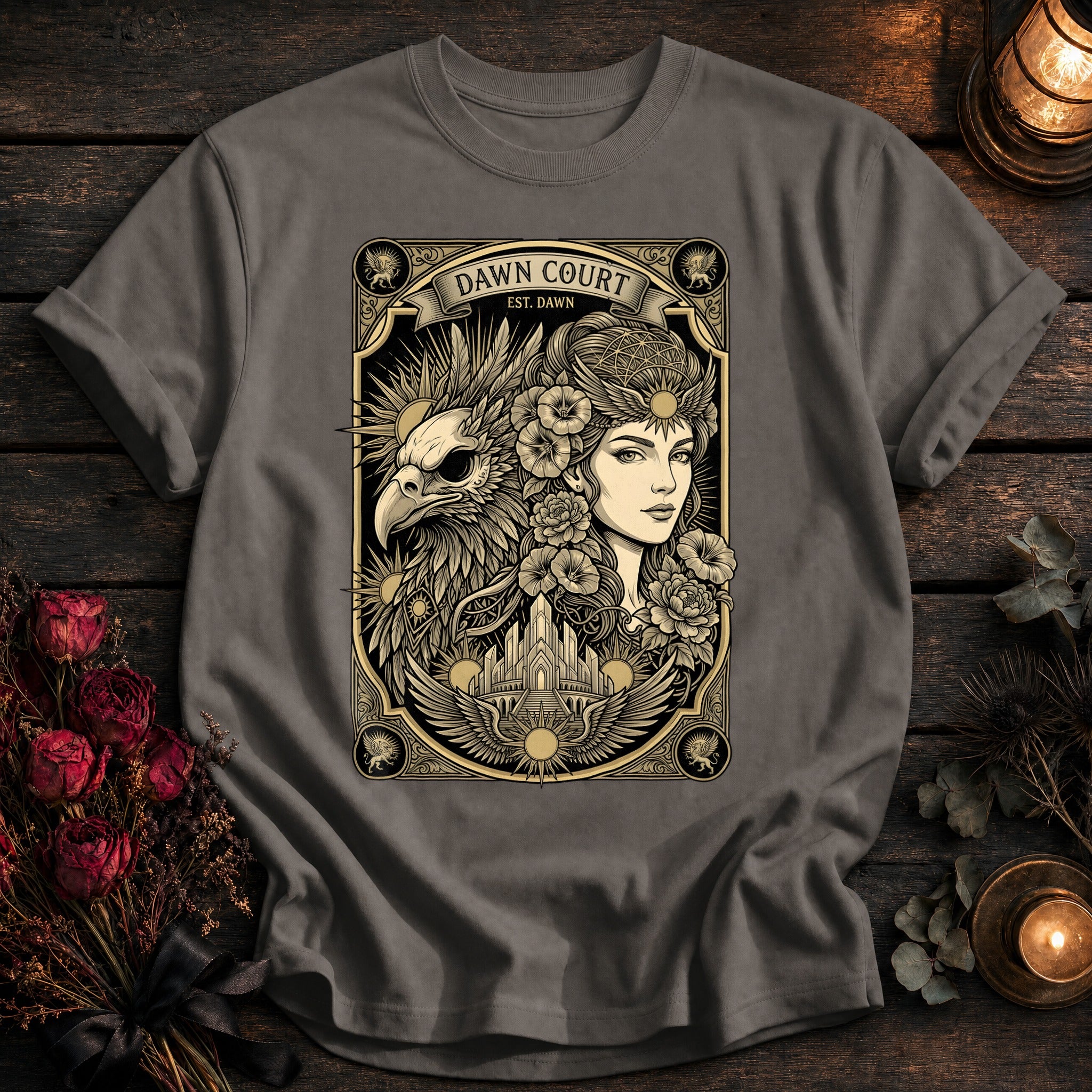 Dawn Court Tarot Top - Grey
