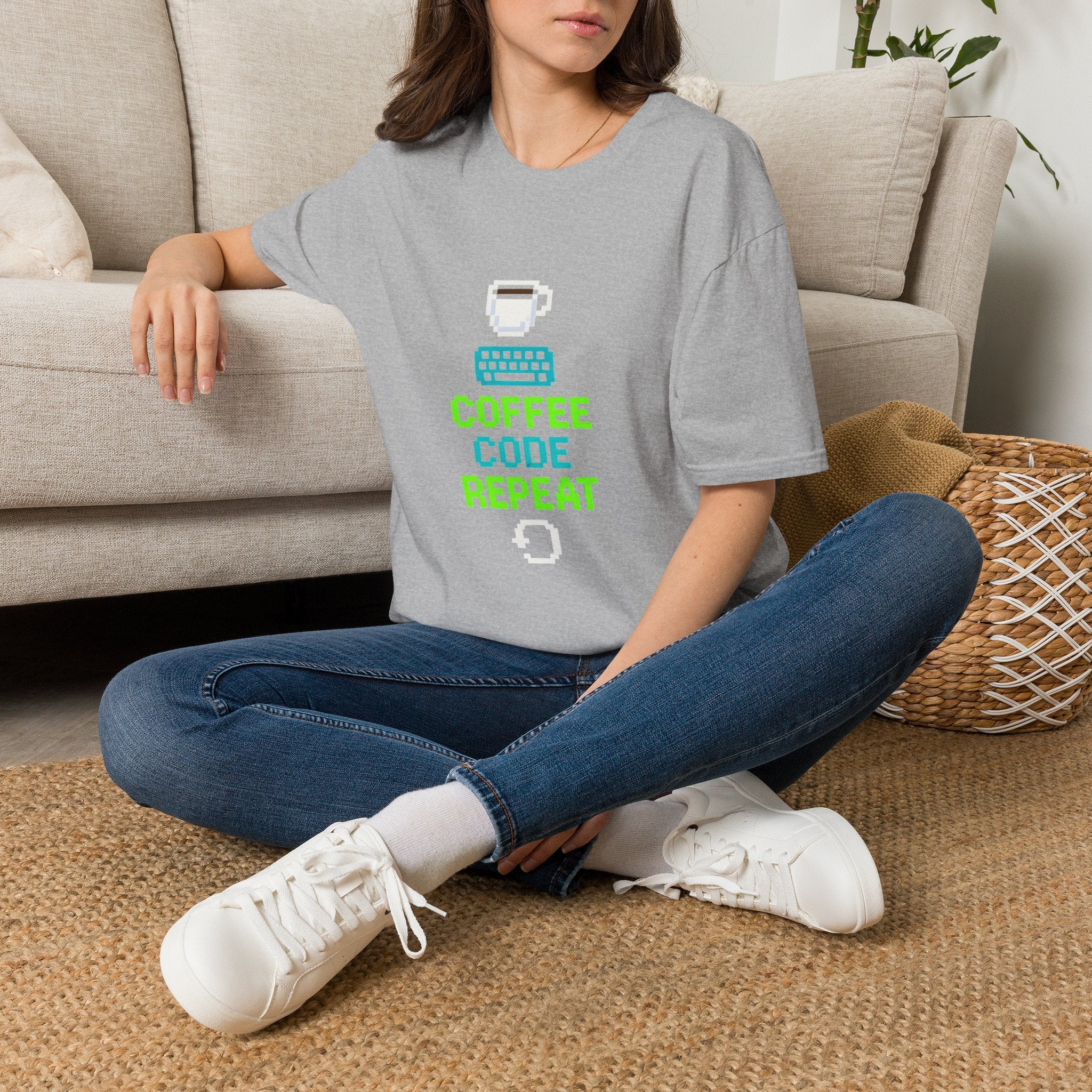 Coffee Code Repeat T-Shirt
