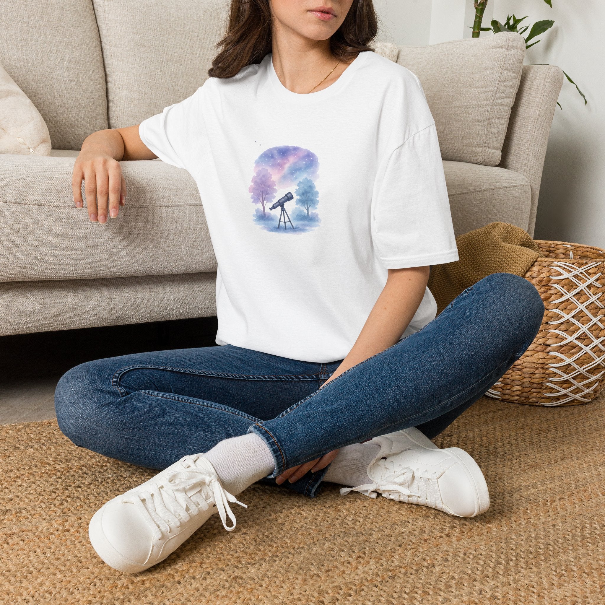 Starry Night Telescope T-Shirt