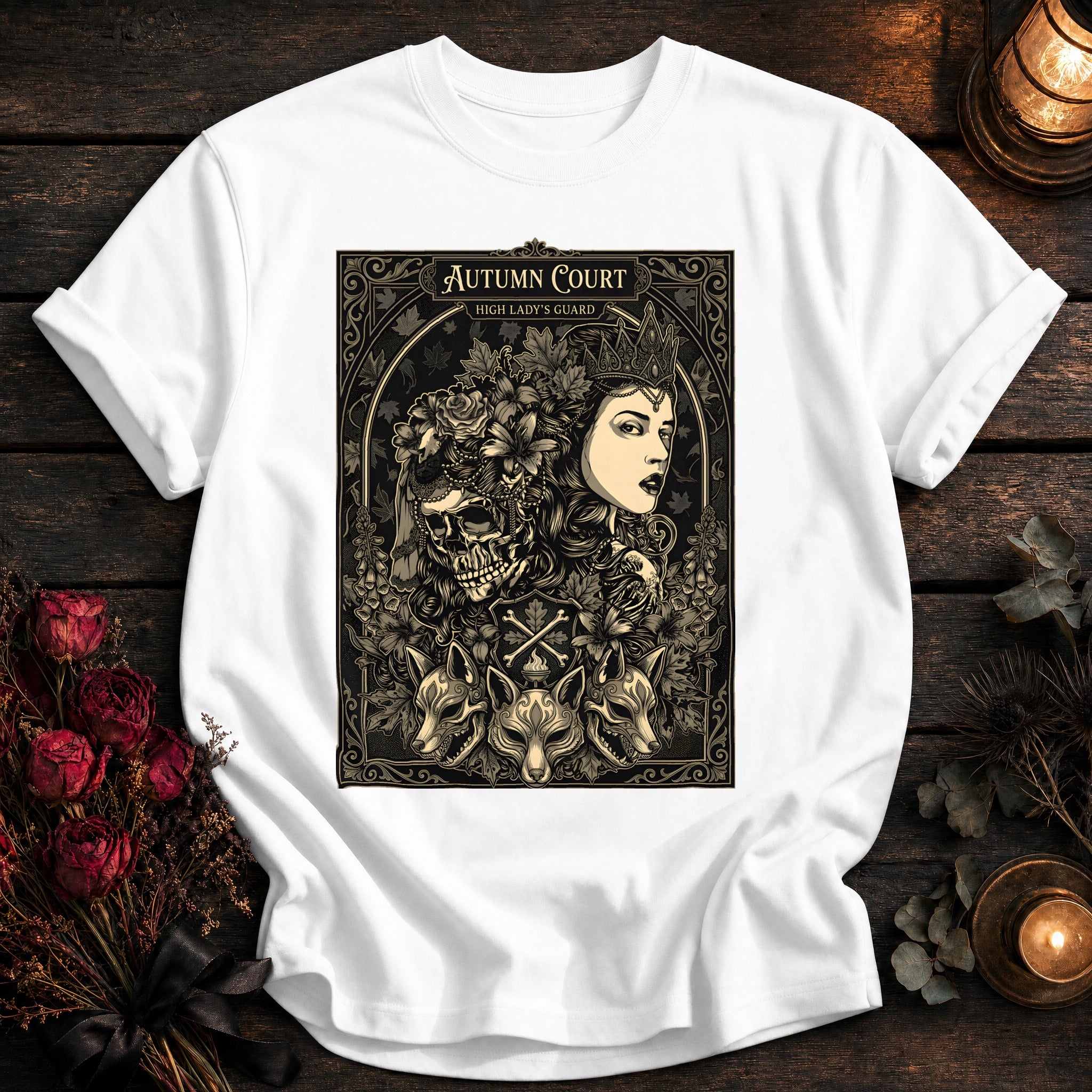 Autumn Court High Ladys Guard Tarot - White