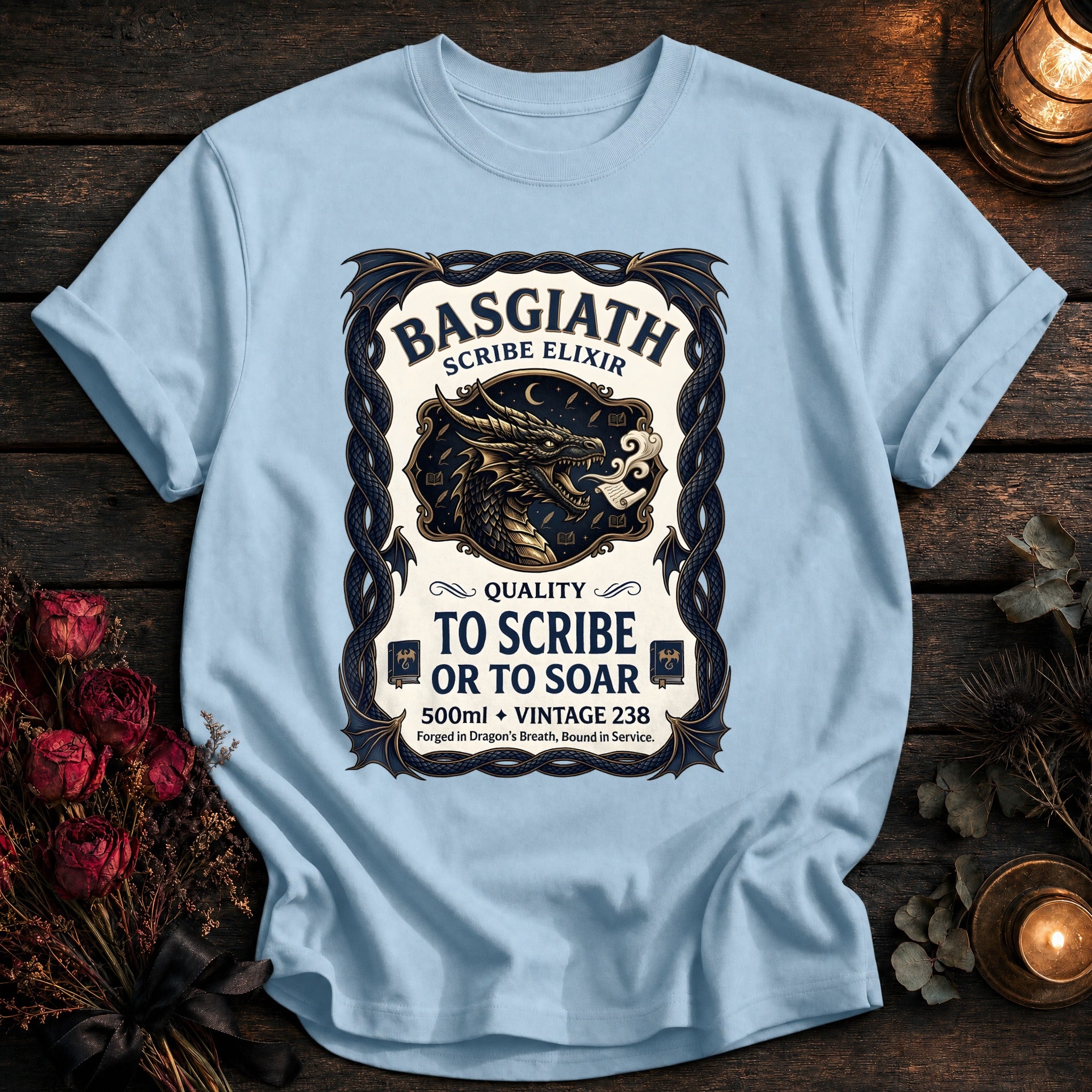 Basgiath Scribe Elixir Label Coloured - Chambray