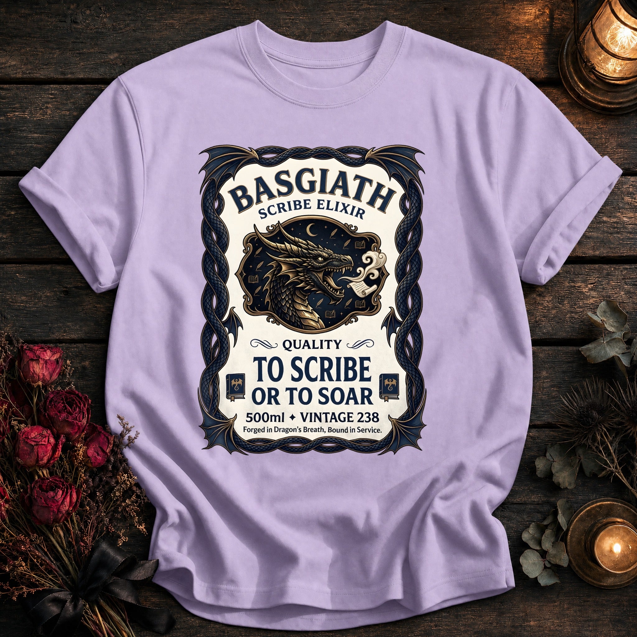 Basgiath Scribe Elixir Label Coloured - Orchid