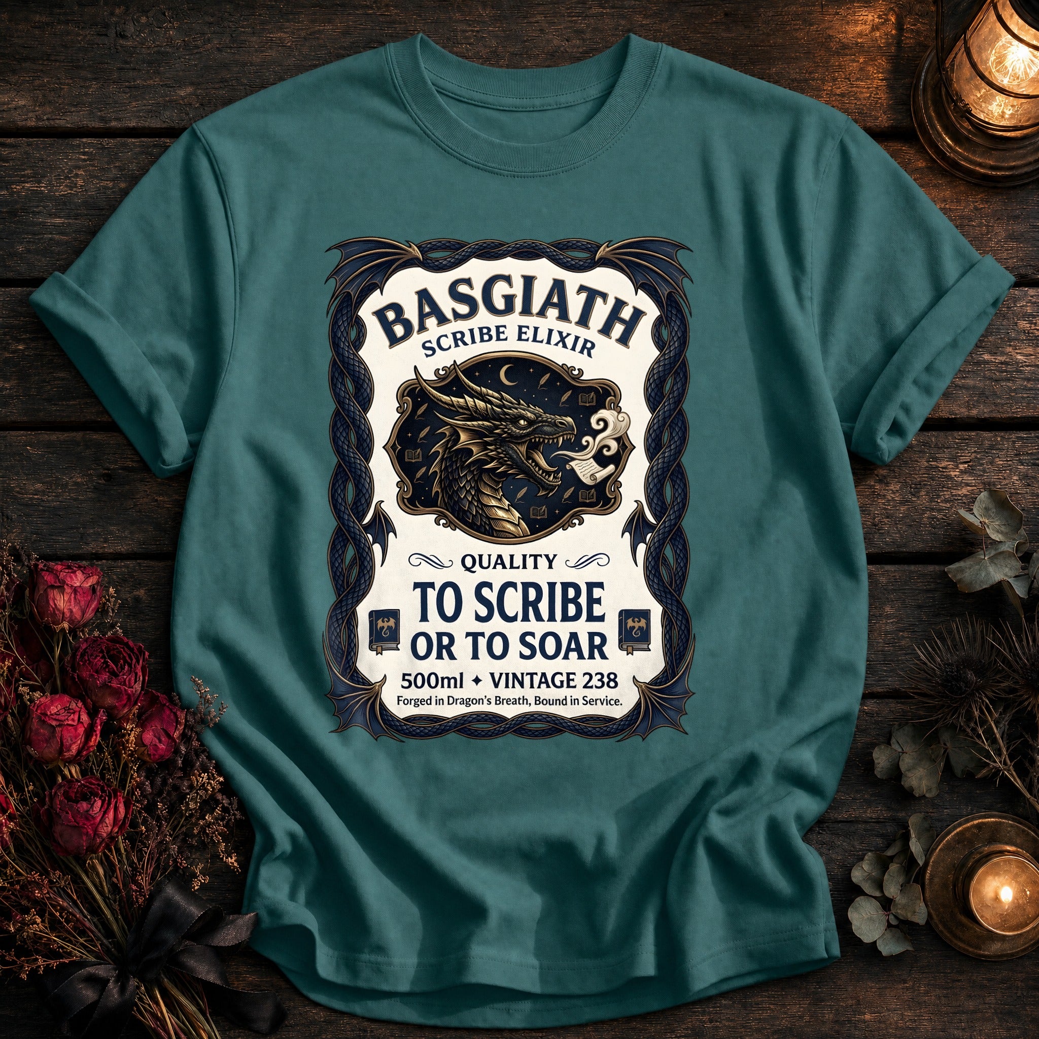 Basgiath Scribe Elixir Label Coloured - Seafoam