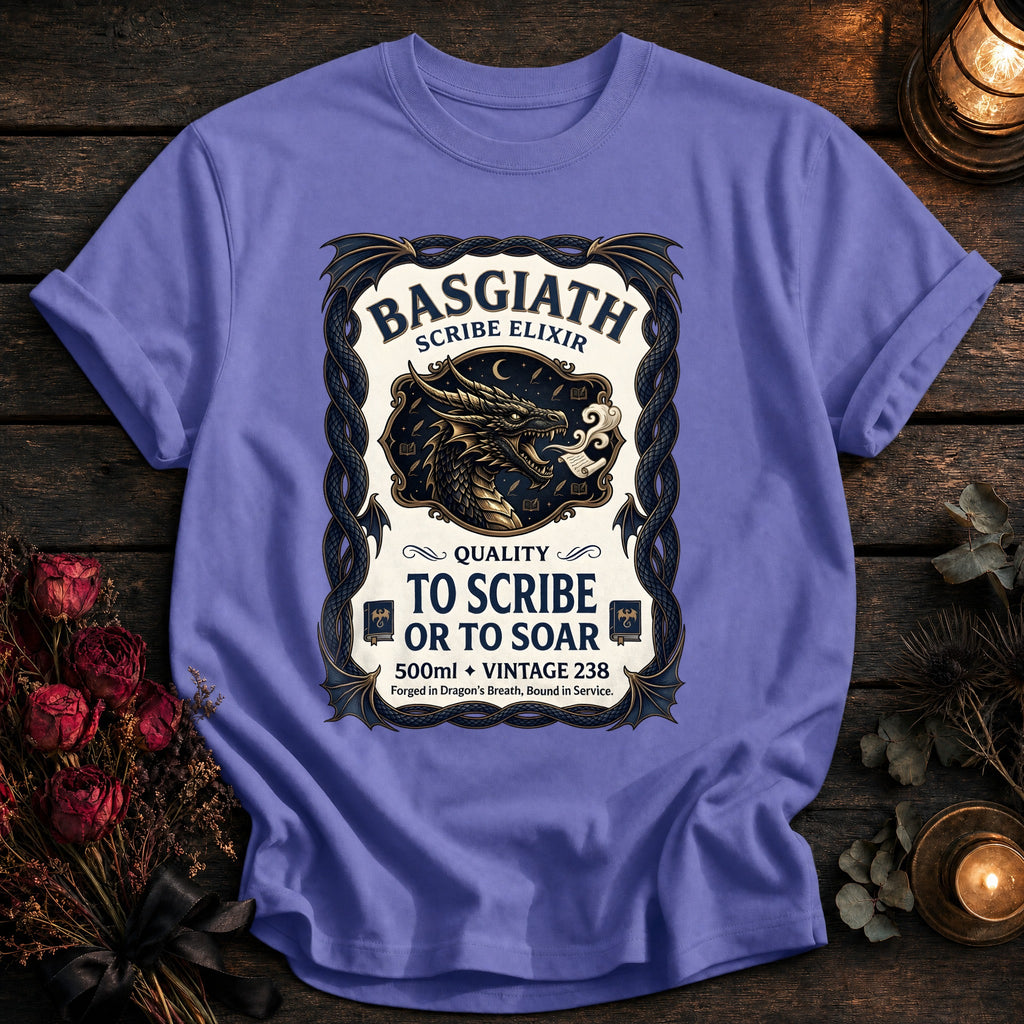 Basgiath Scribe Elixir Label Coloured - Violet