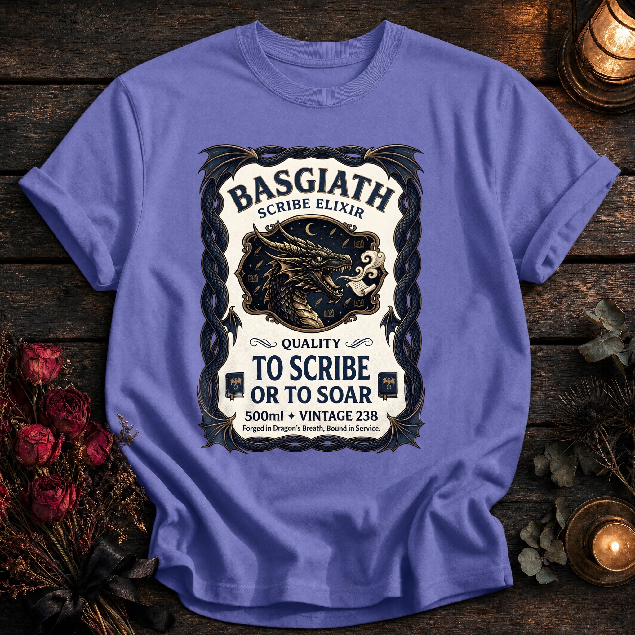 Basgiath Scribe Elixir Label Coloured - Violet