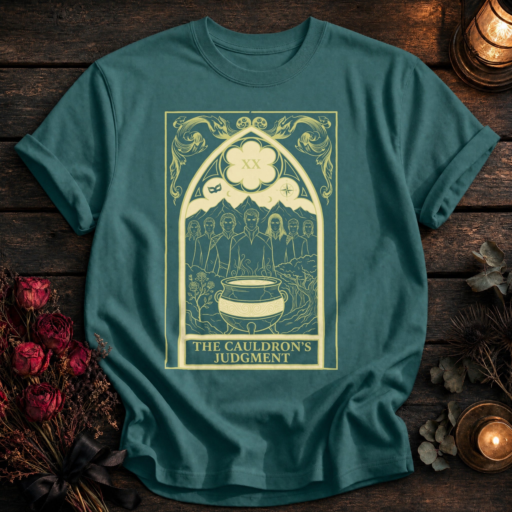 Cauldrons Judgment Tarot Yellow - Seafoam