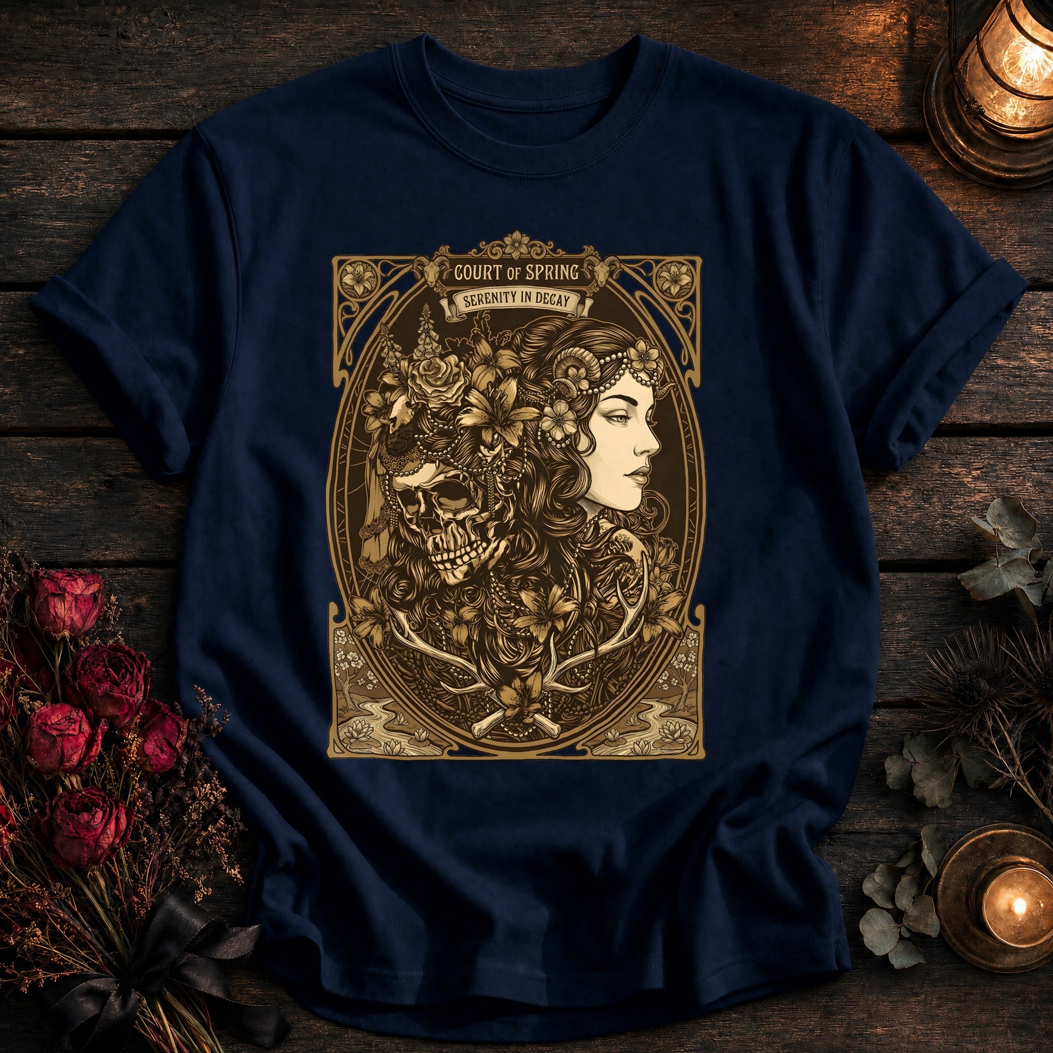 Court Of Spring Serenity In Decay Tarot - True Navy