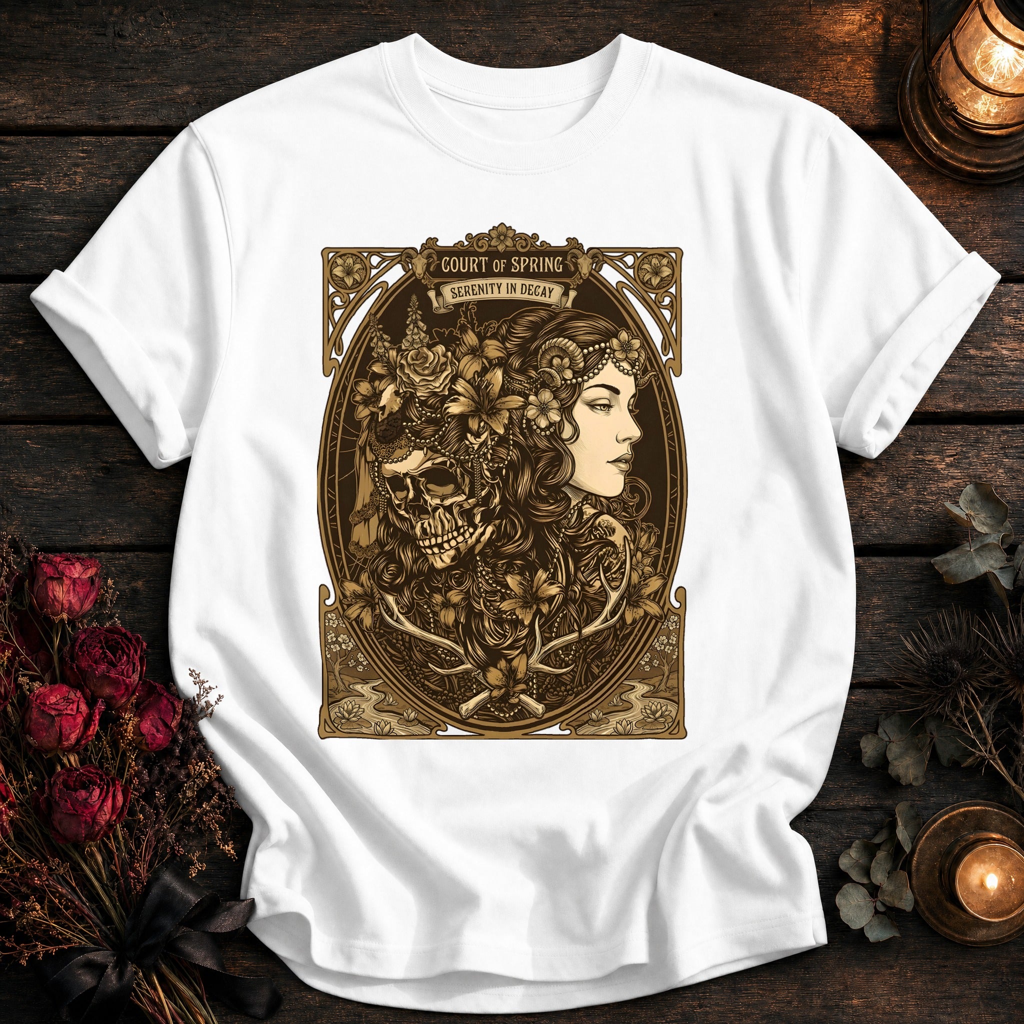 Court Of Spring Serenity In Decay Tarot - White