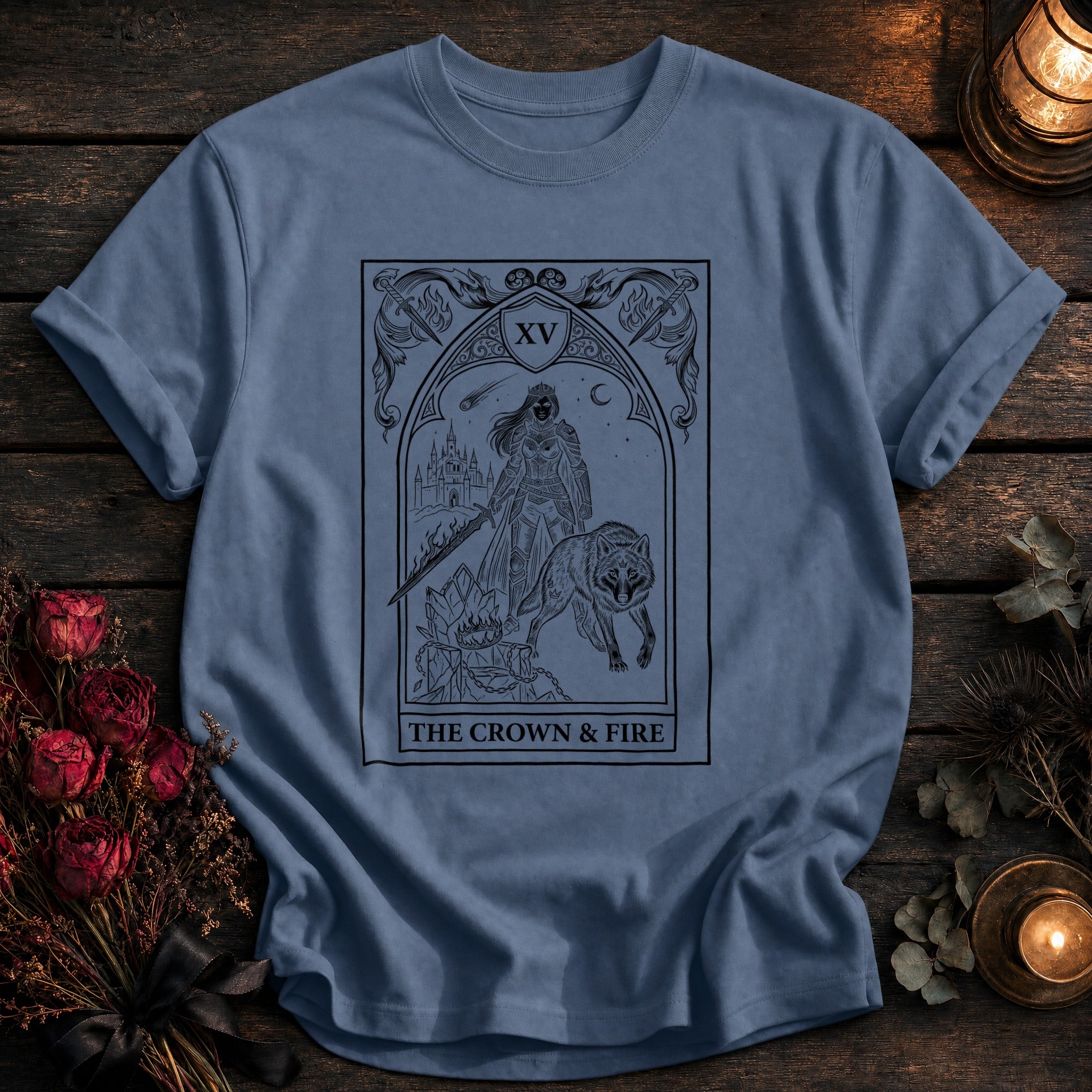 Crown And Fire Tarot Black - Blue Jean