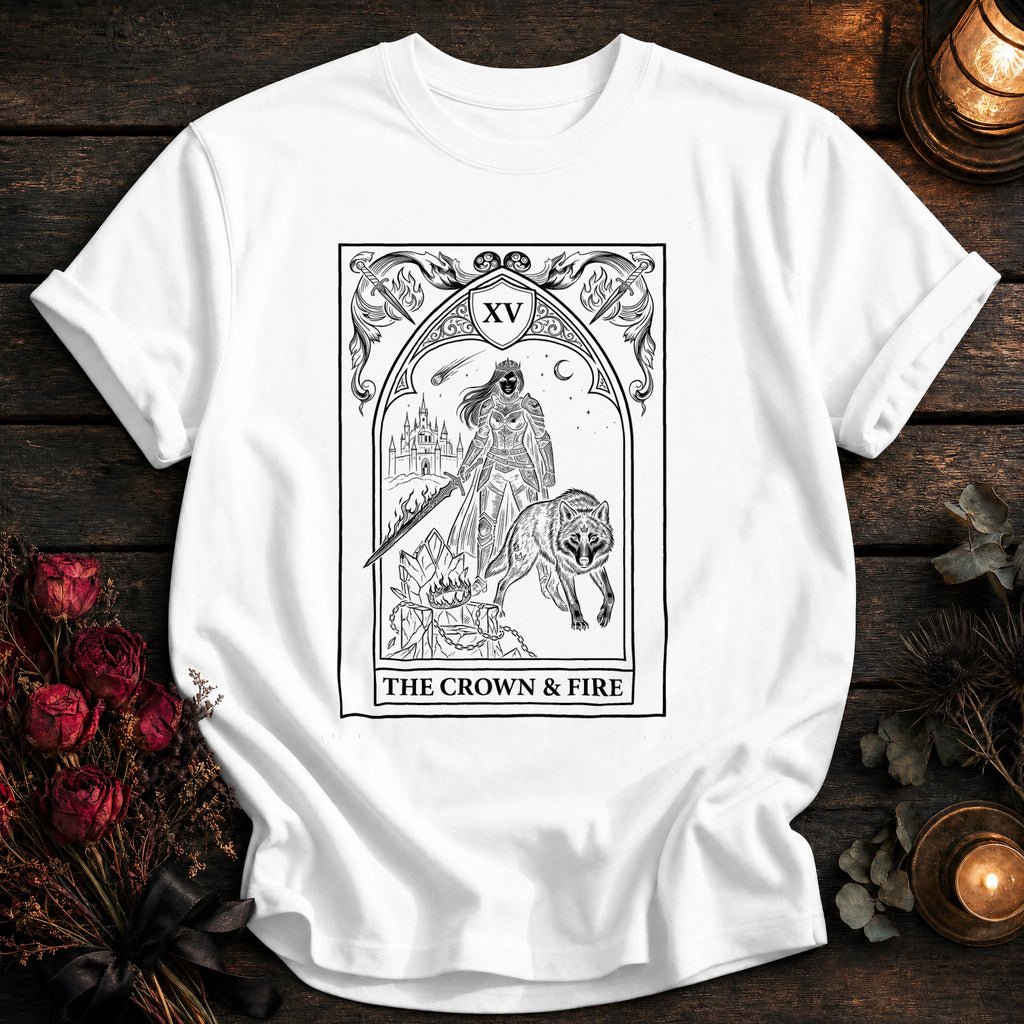 Crown And Fire Tarot Black - White