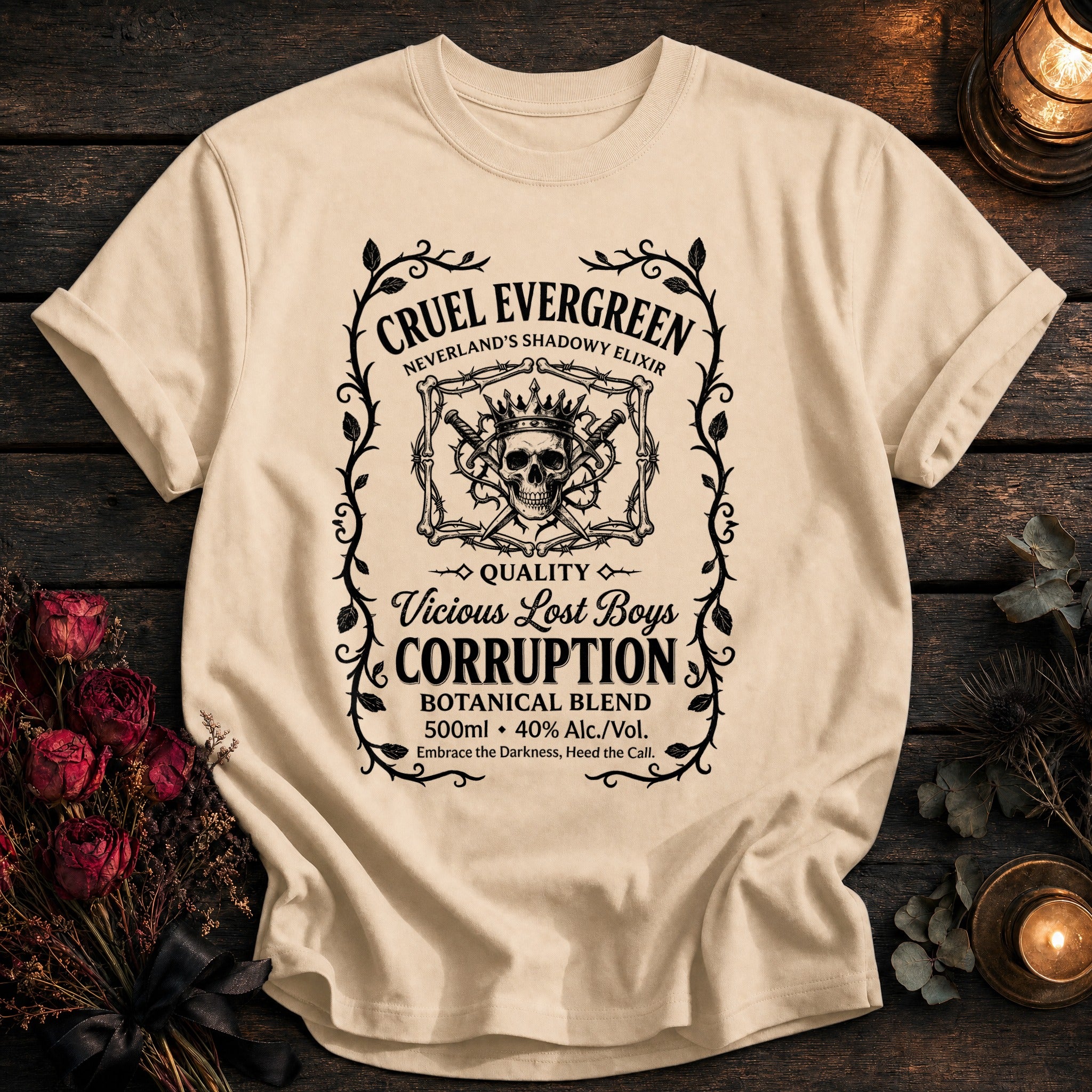 Cruel Evergreen Corruption Label Black - Ivory