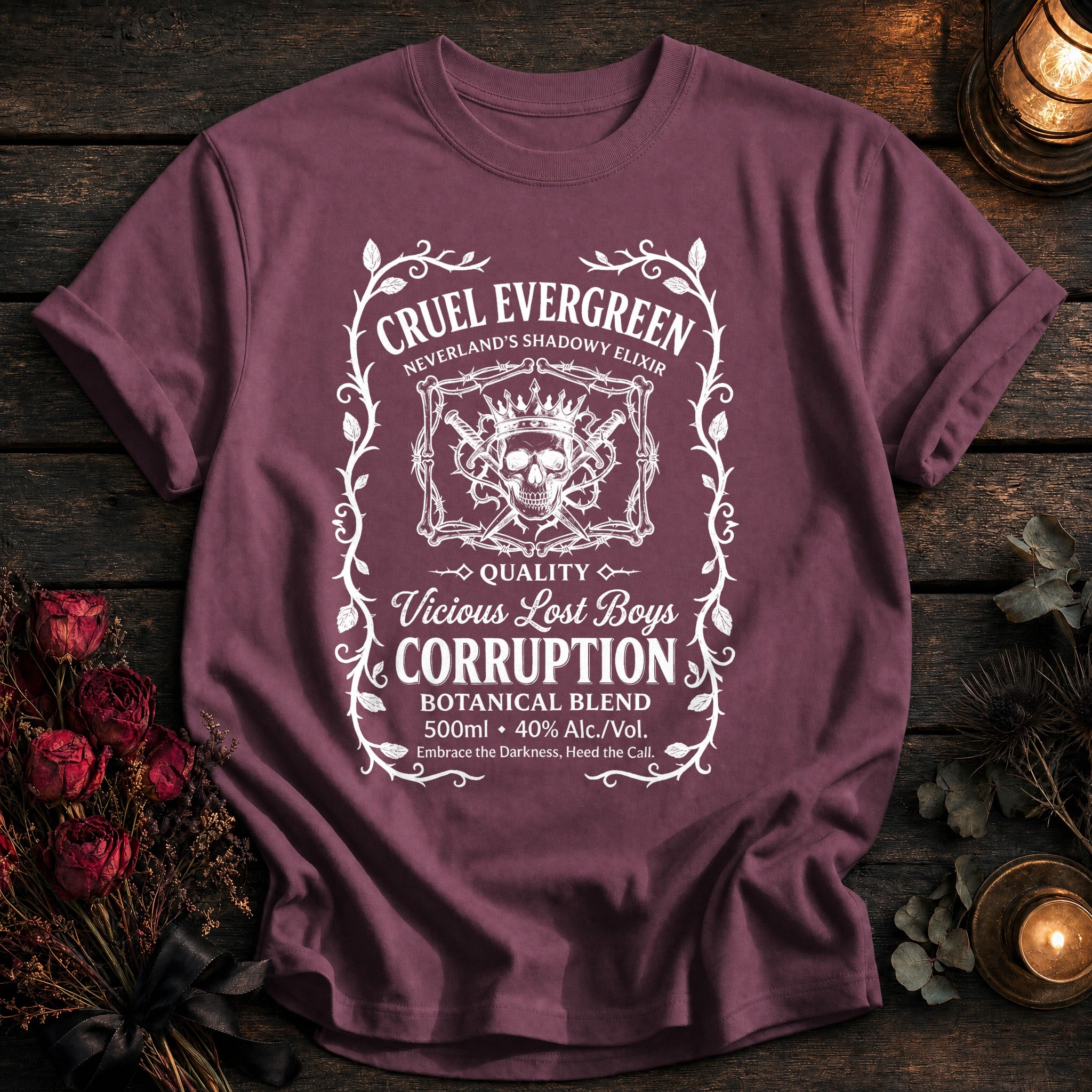 Cruel Evergreen Corruption Label White - Berry