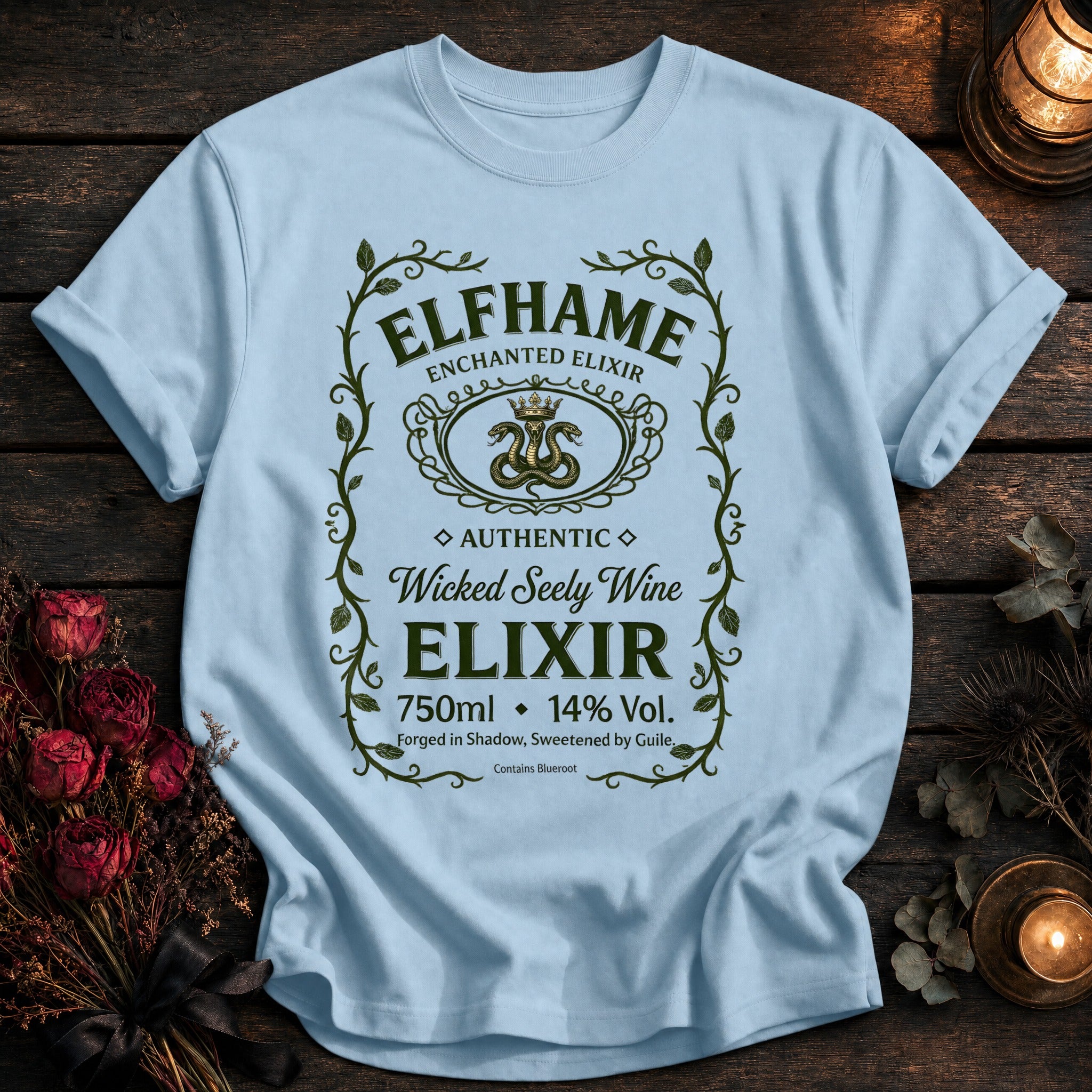 Elfhame Seely Wine Label - Chambray