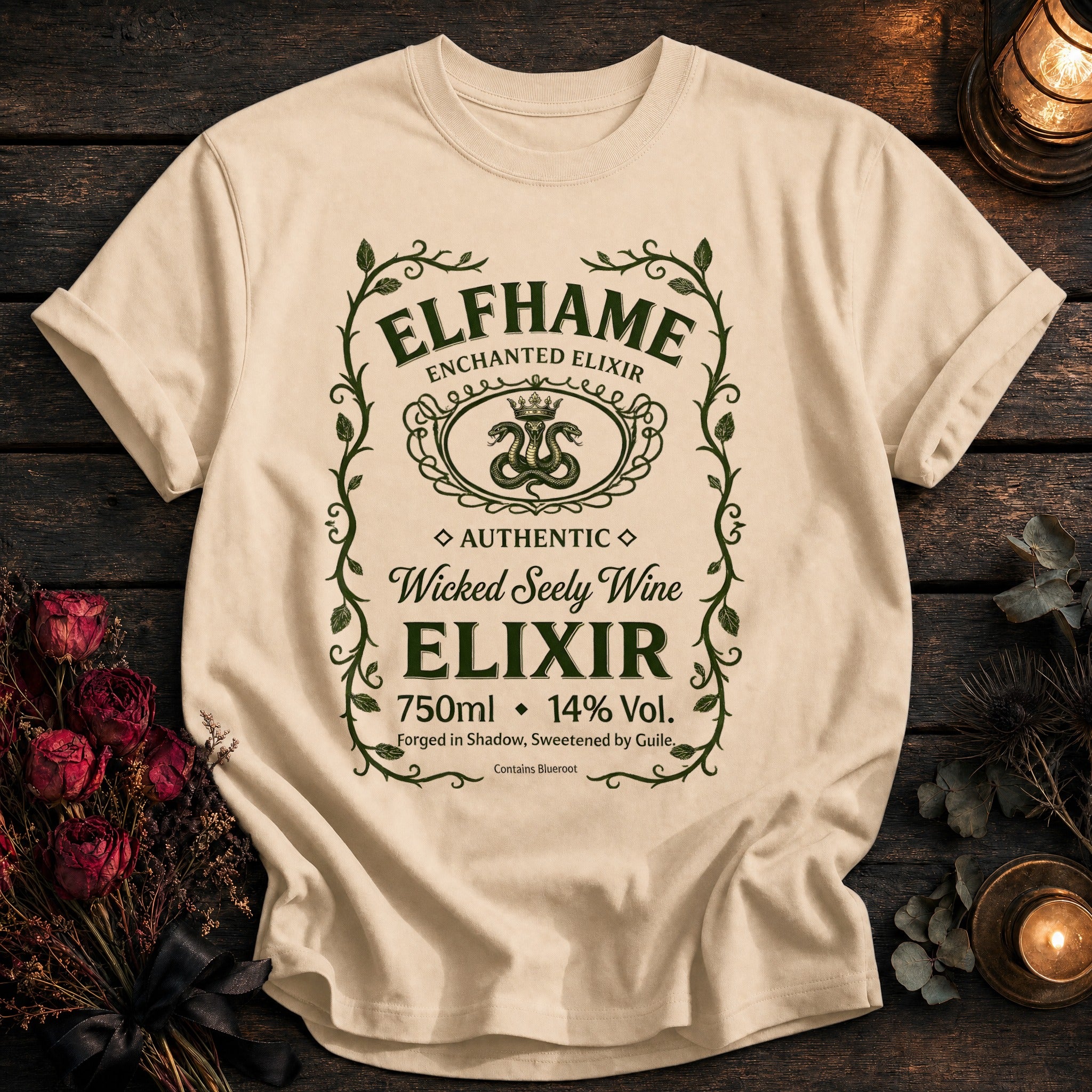 Elfhame Seely Wine Label - Ivory