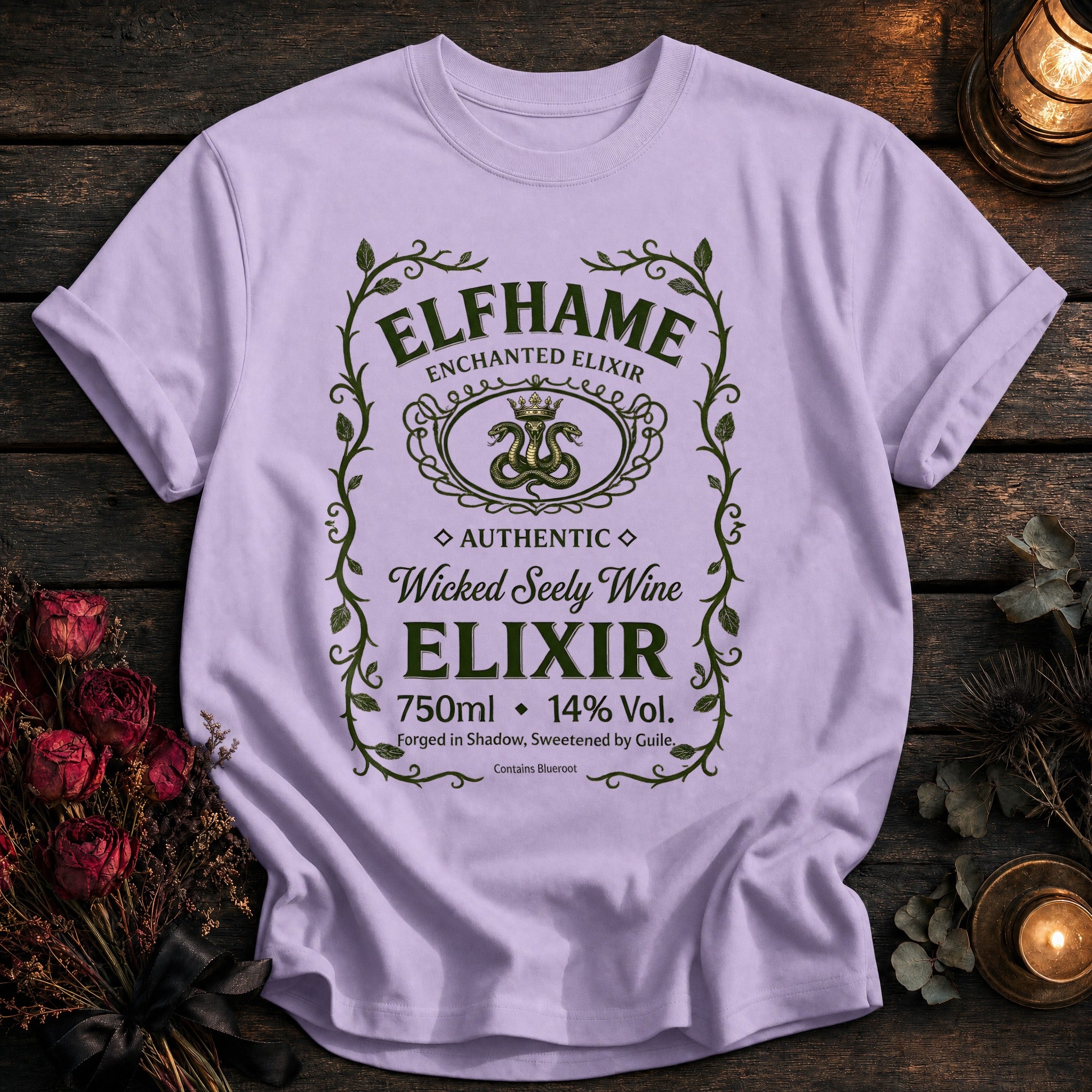Elfhame Seely Wine Label - Orchid