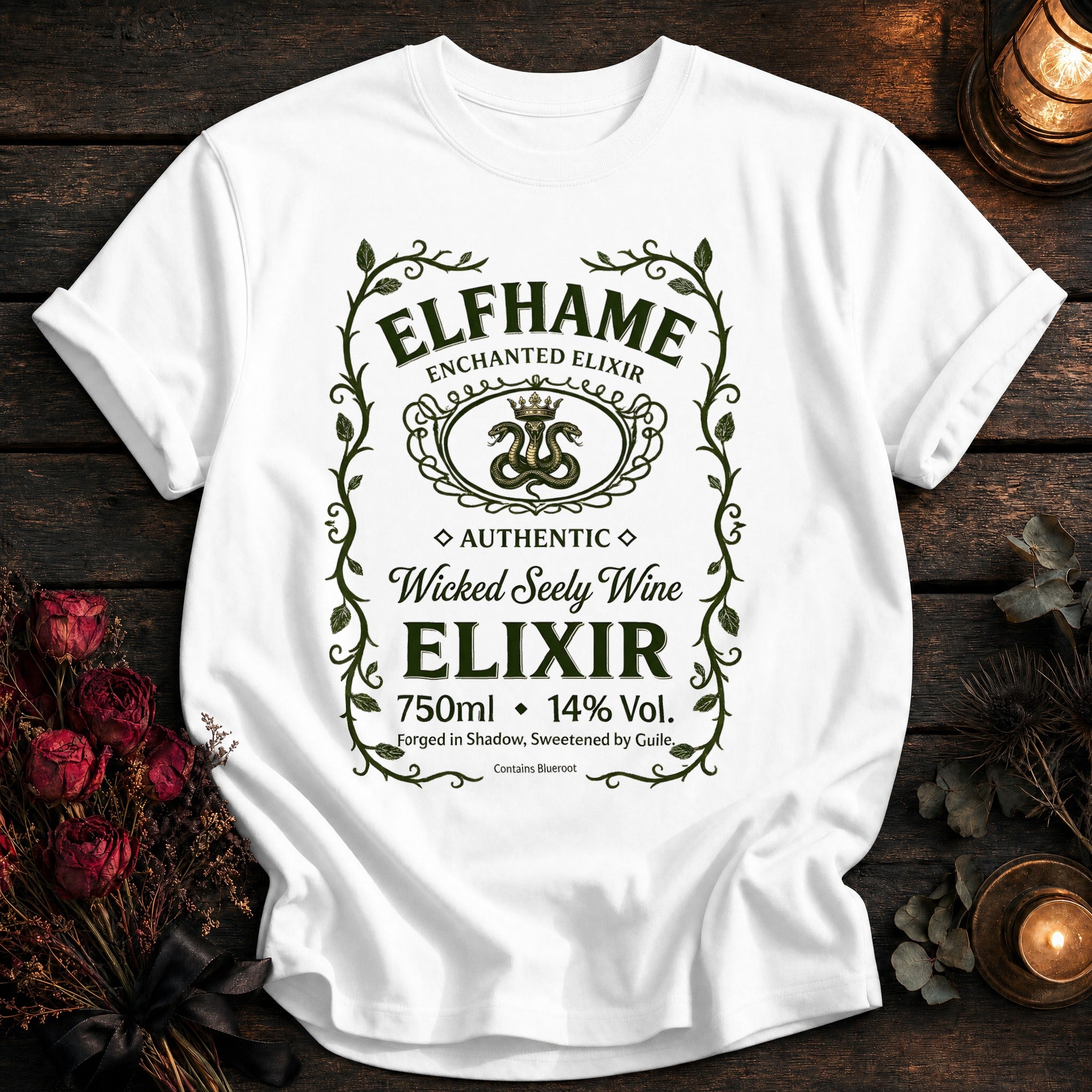 Elfhame Seely Wine Label - White