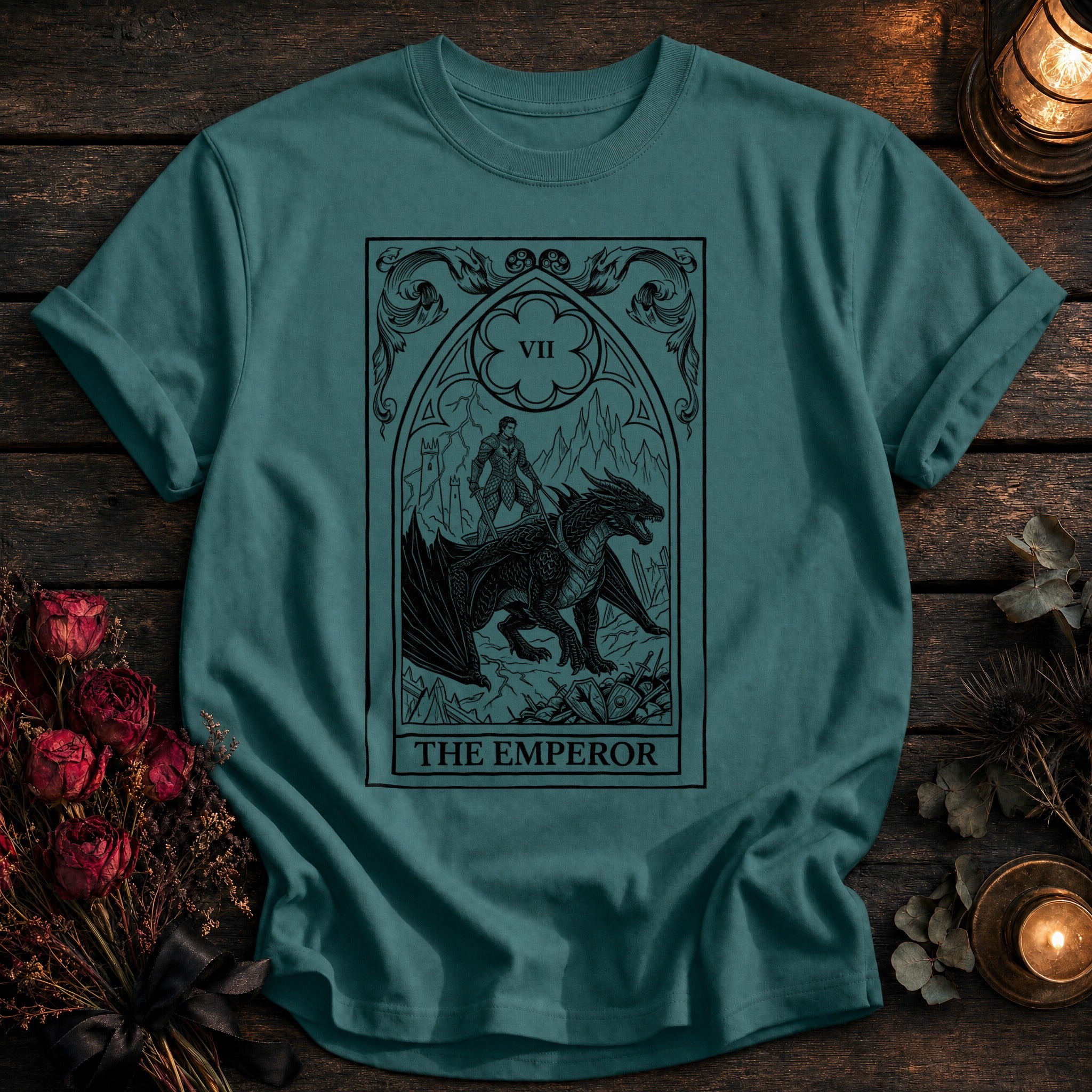 Emperor Tarot Black - Seafoam