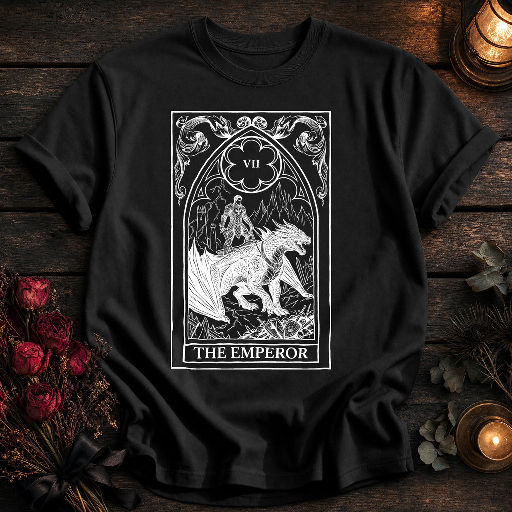 Emperor Tarot White - Black