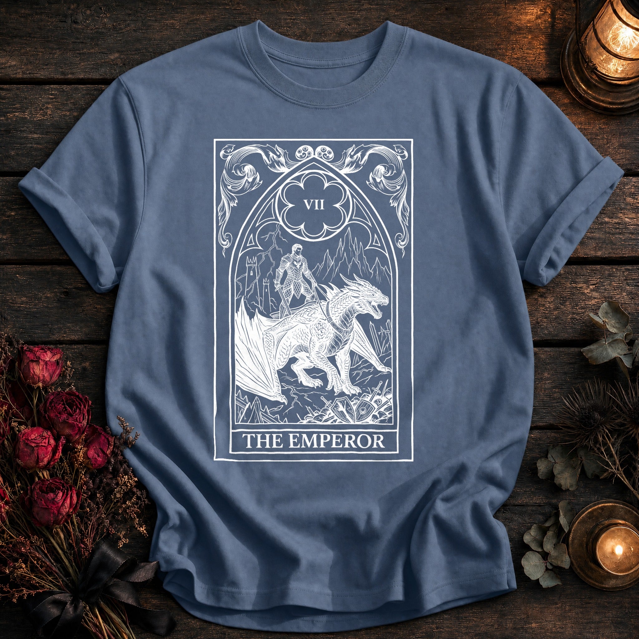 Emperor Tarot White - Blue Jean