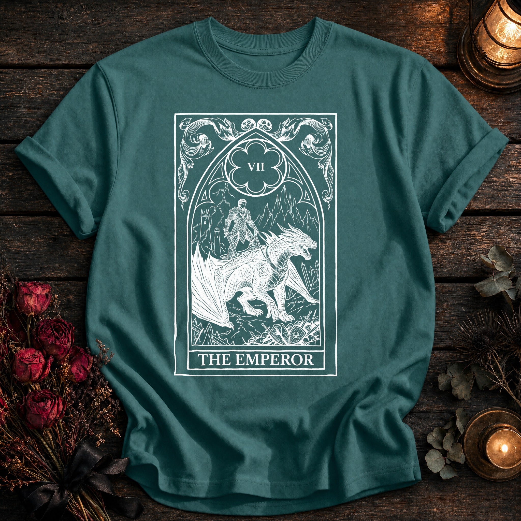 Emperor Tarot White - Seafoam