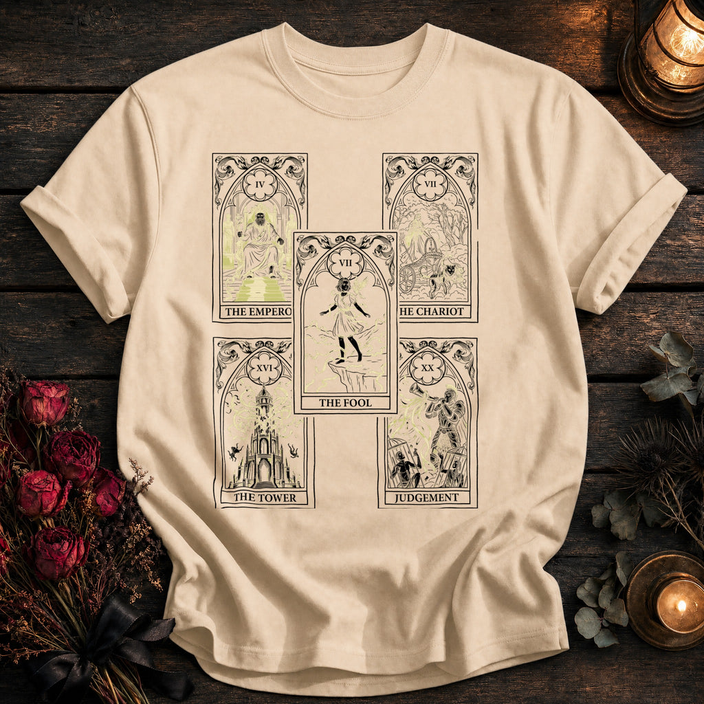 Five Card Tarot Grid Black - Ivory