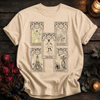 Five Card Tarot Grid Black - Ivory