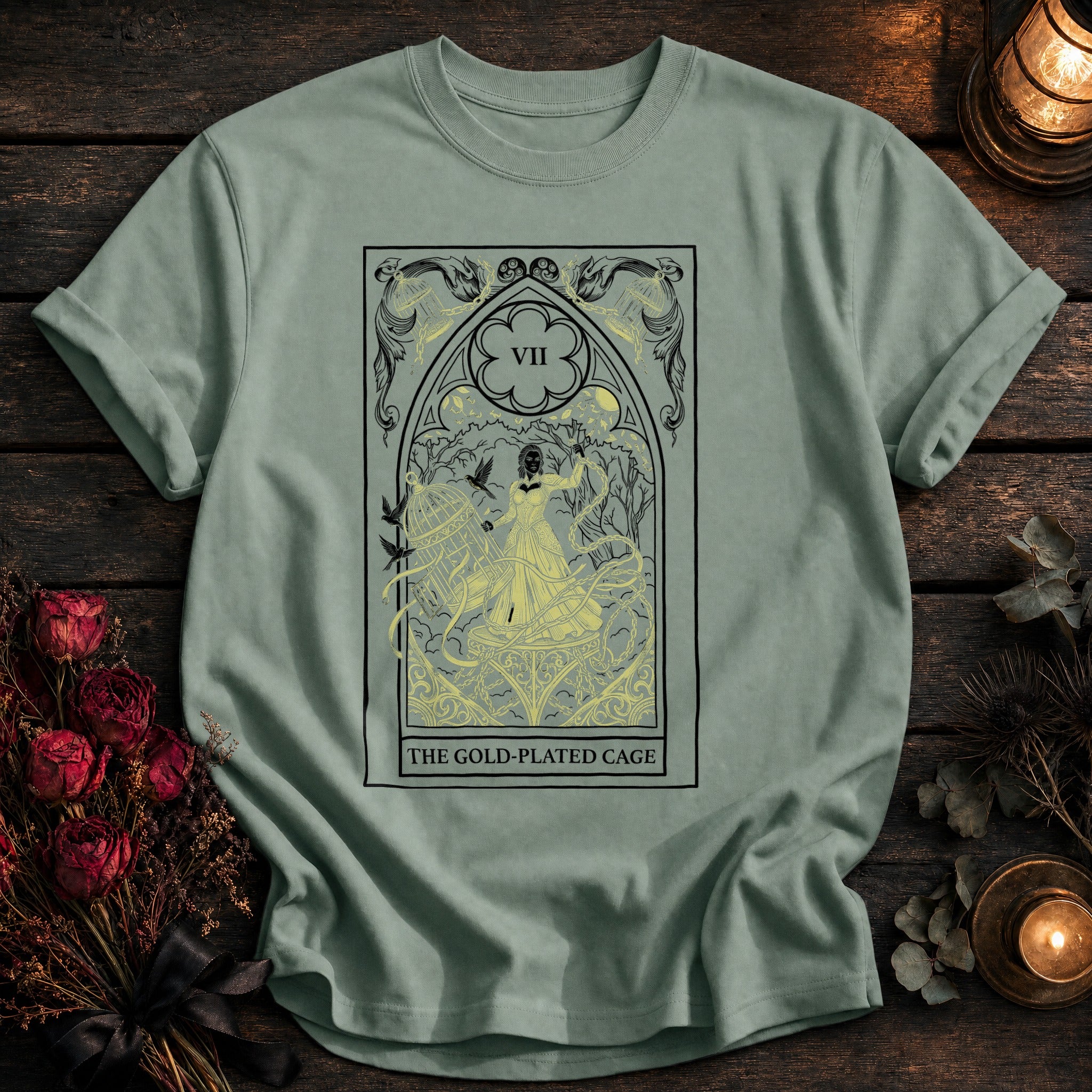 Gold Plated Cage Tarot Black - Bay