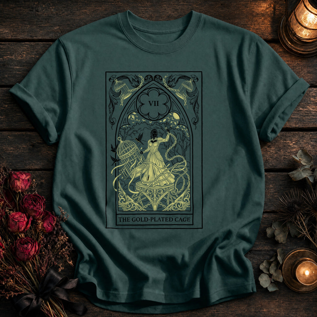 Gold Plated Cage Tarot Black - Blue Spruce