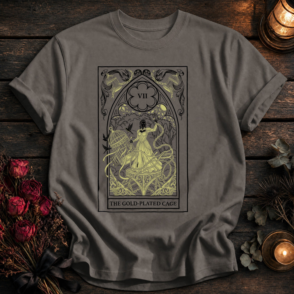 Gold Plated Cage Tarot Black - Grey