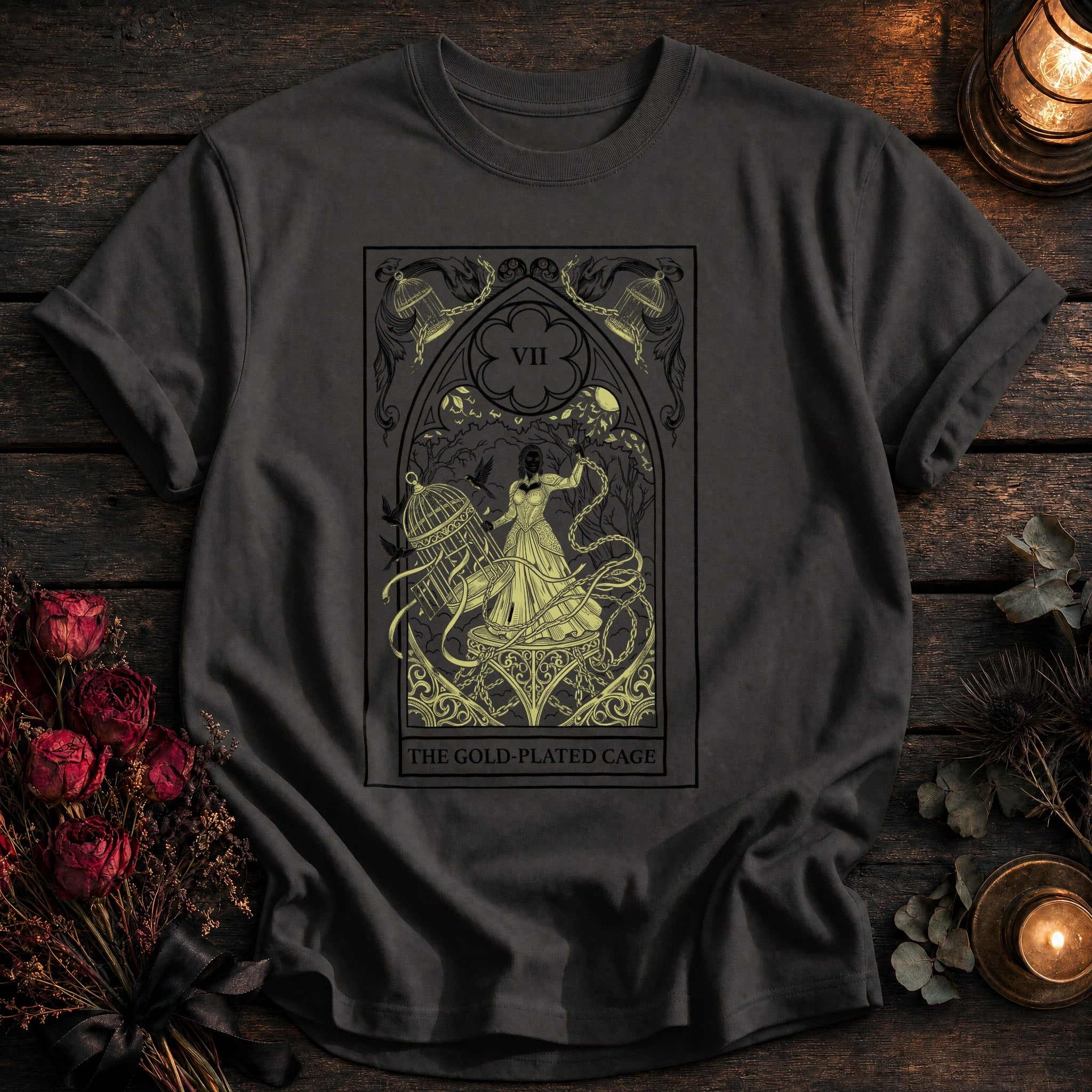 Gold Plated Cage Tarot Black - Pepper
