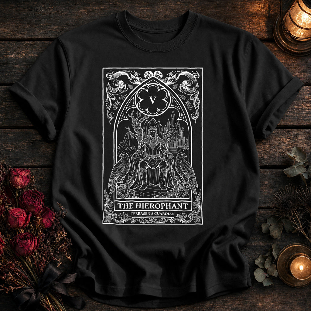 Hierophant Tarot White - Black