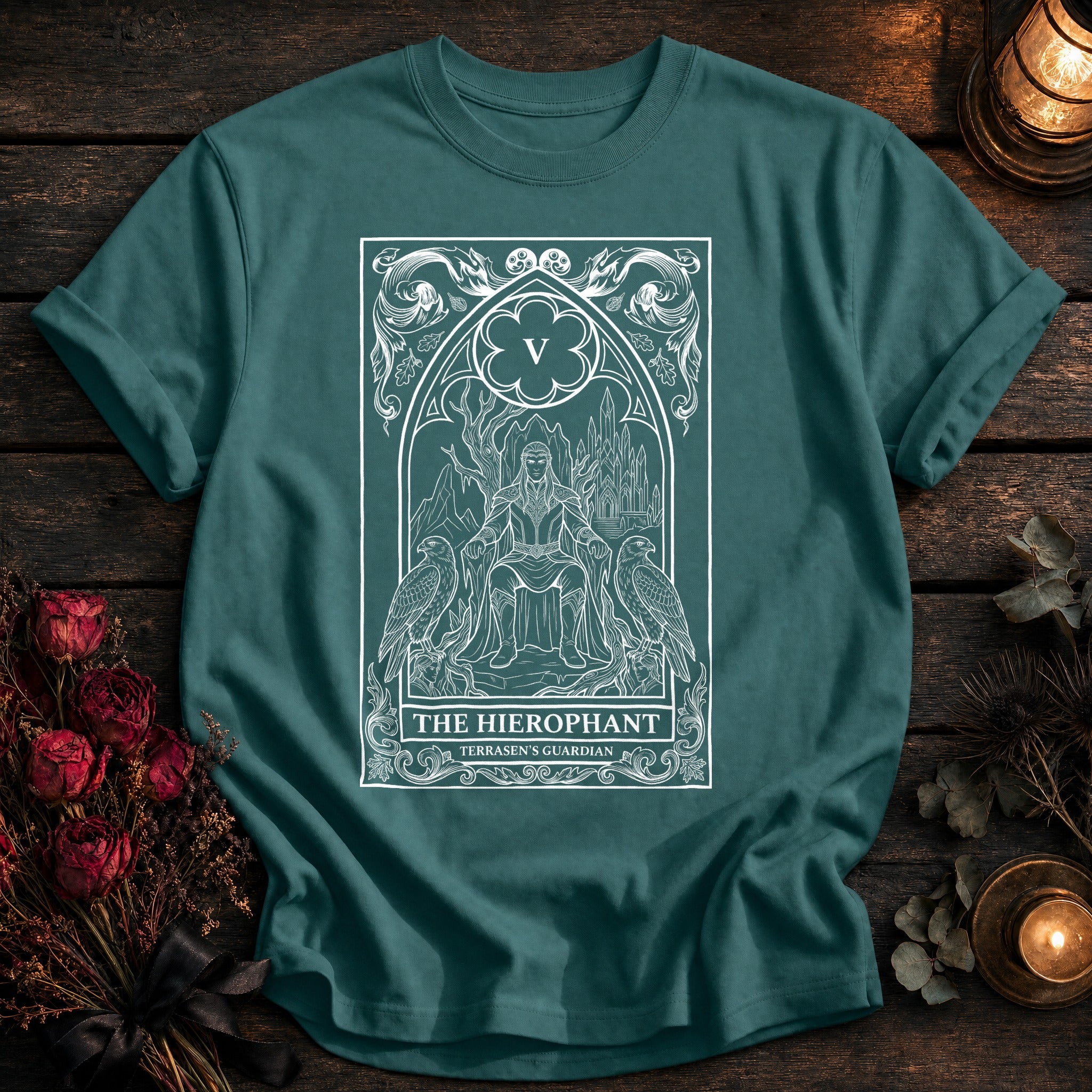 Hierophant Tarot White - Seafoam