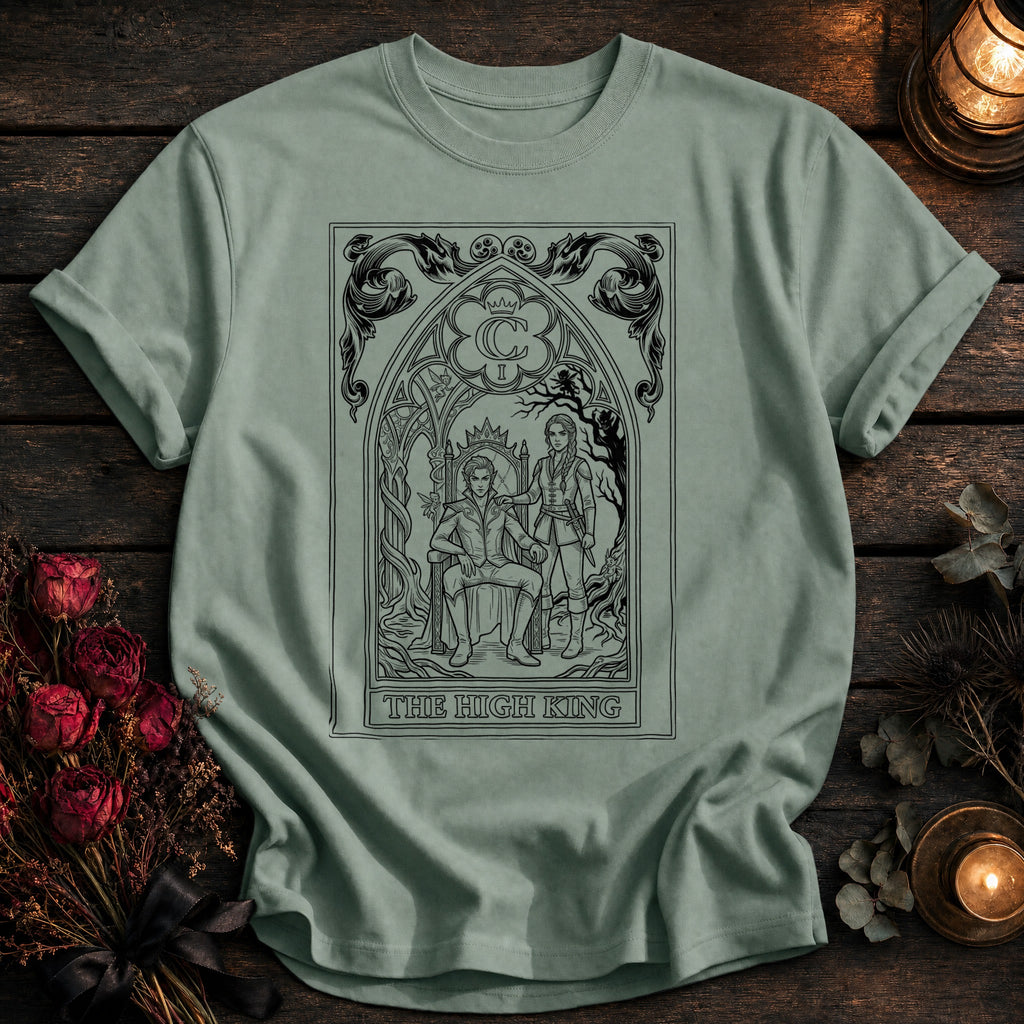 High King Tarot Black Outline - Bay