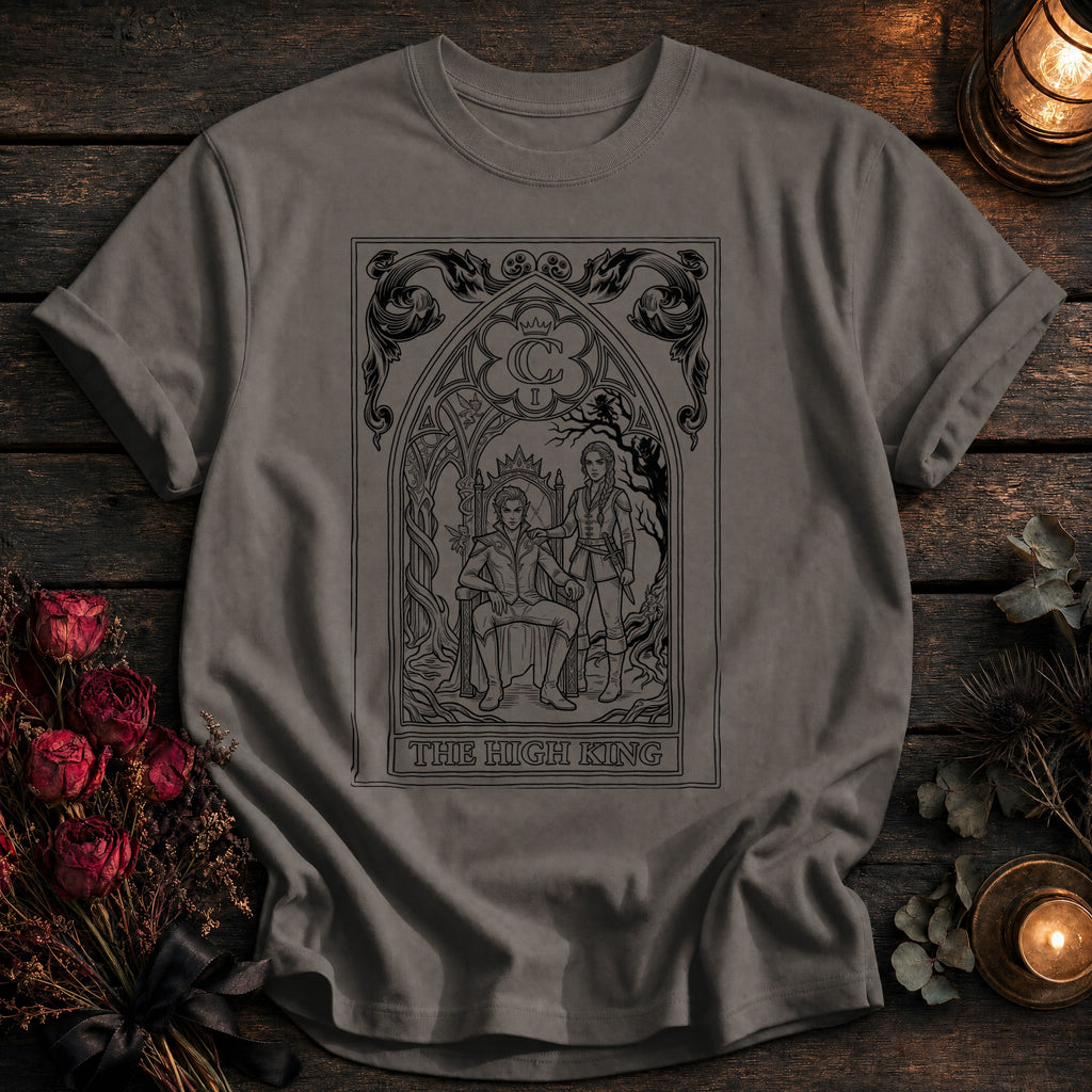 High King Tarot Black Outline - Grey