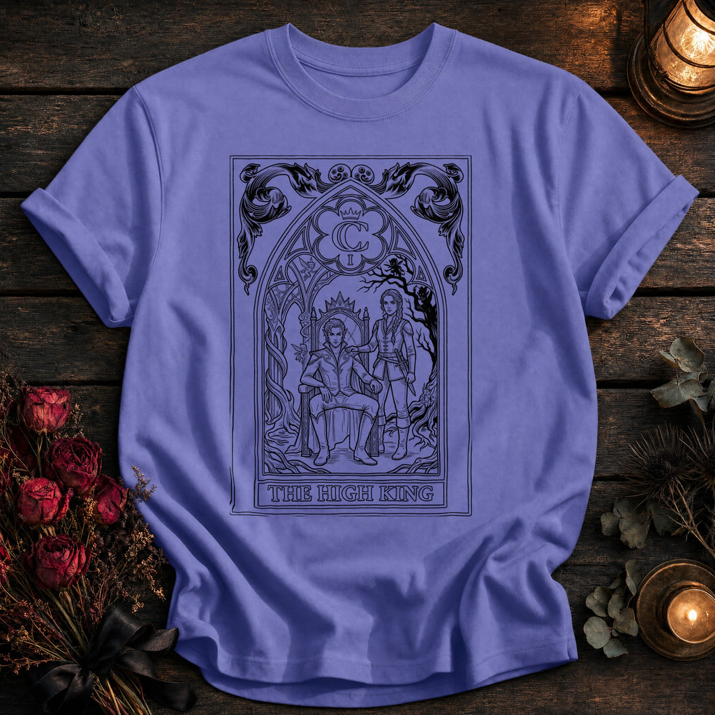 High King Tarot Black Outline - Violet