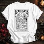 High King Tarot Black Outline - White