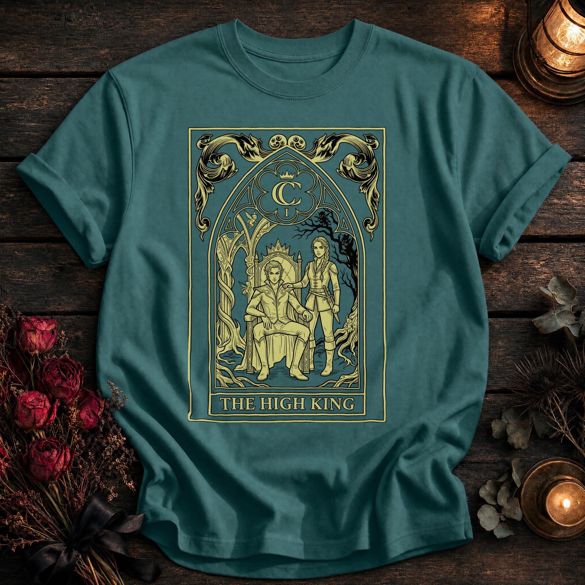 High King Tarot Black - Seafoam