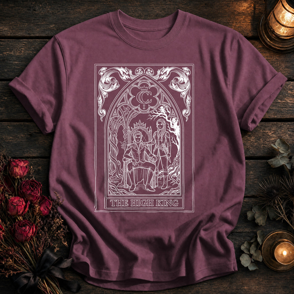 High King Tarot White Outline - Berry