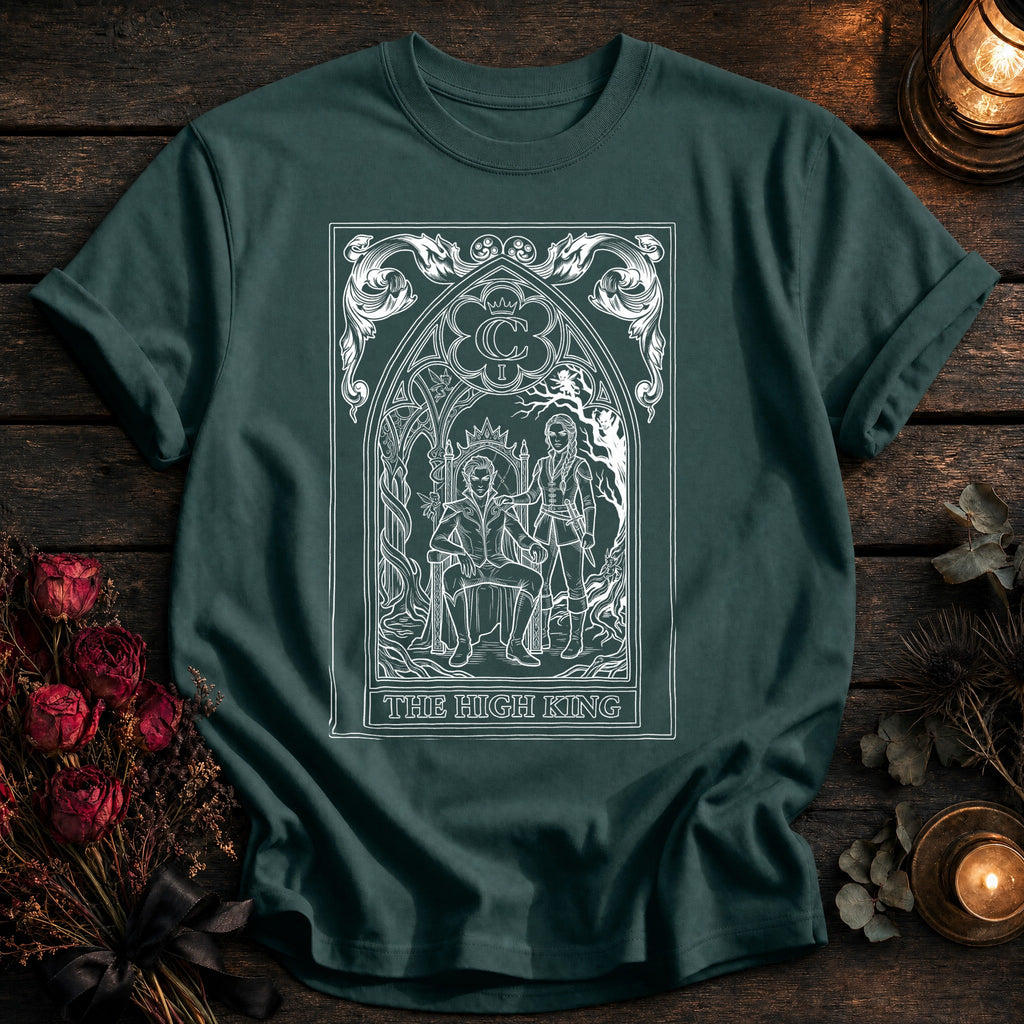 High King Tarot White Outline - Blue Spruce