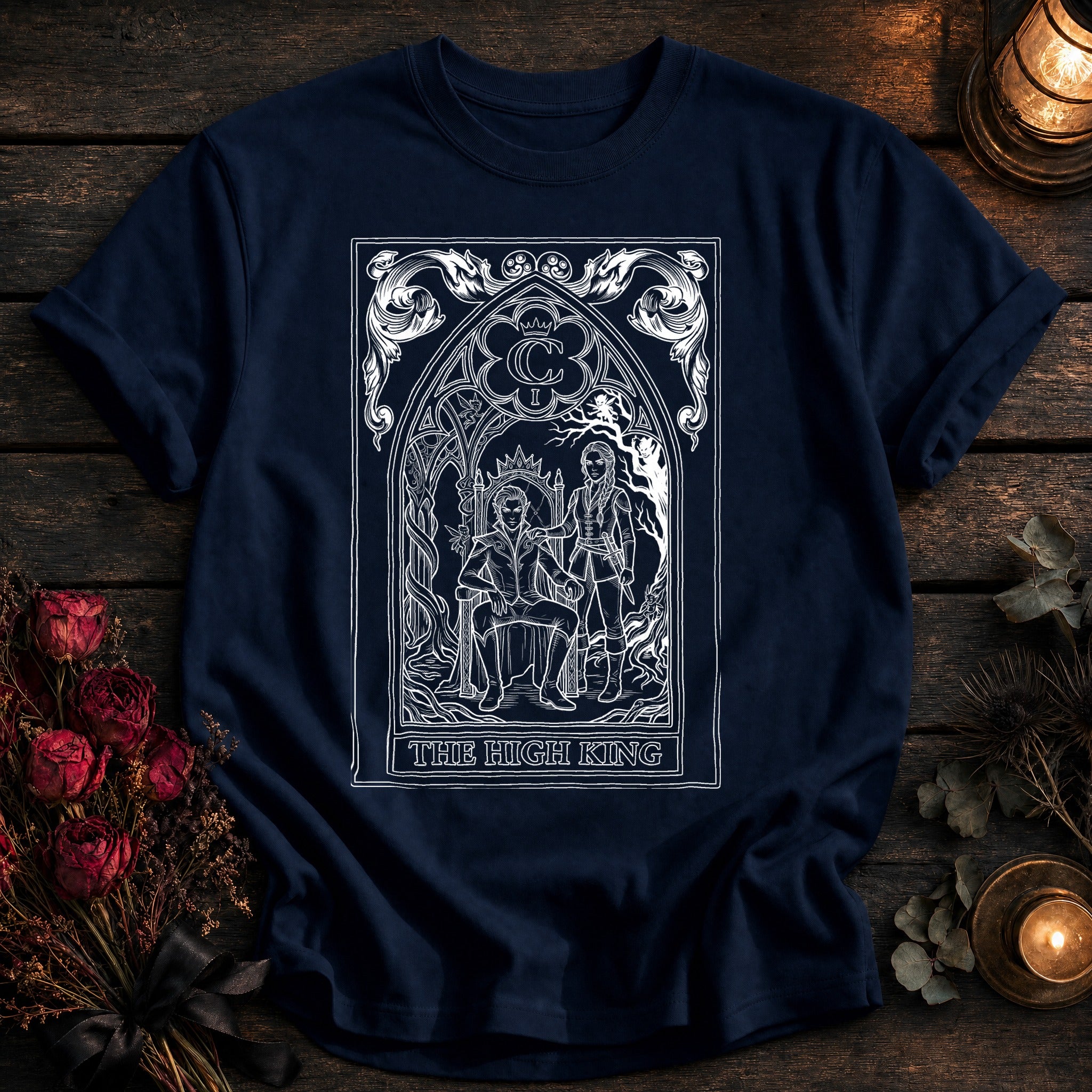 High King Tarot White Outline - True Navy