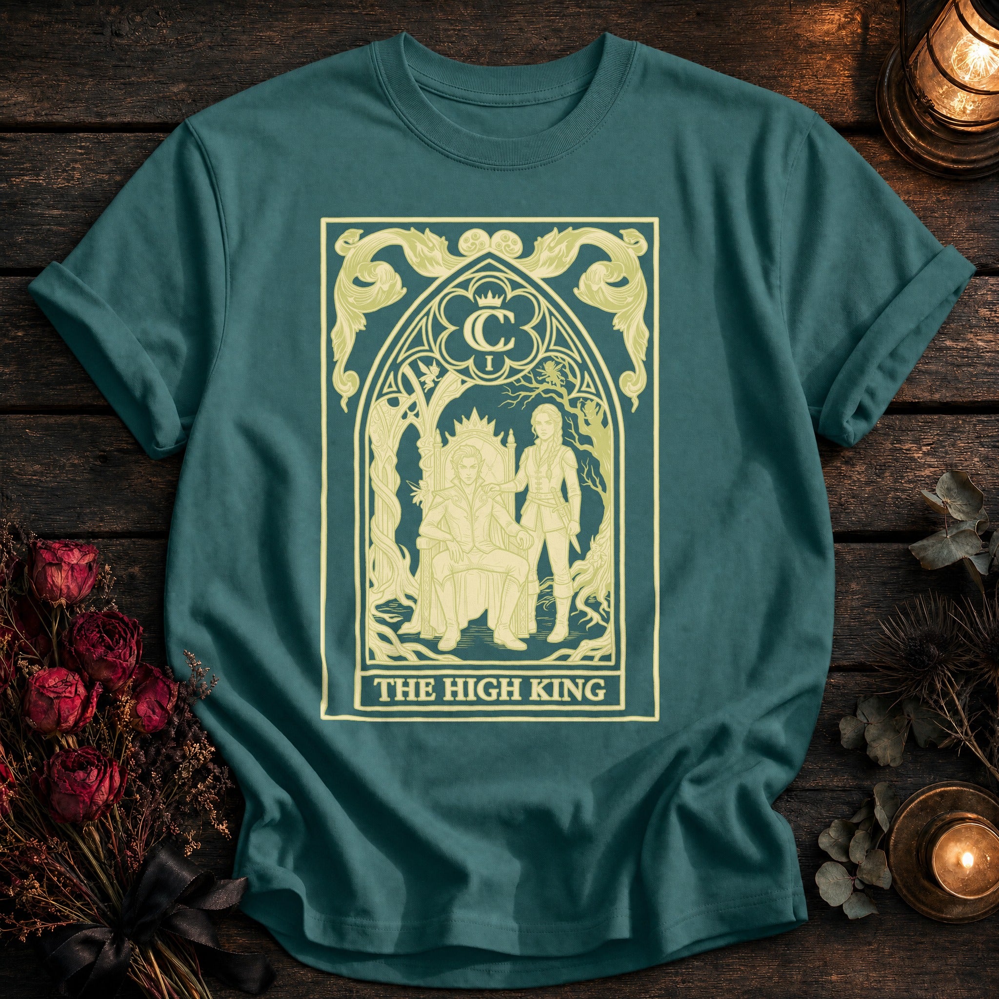 High King Tarot Yellow - Seafoam