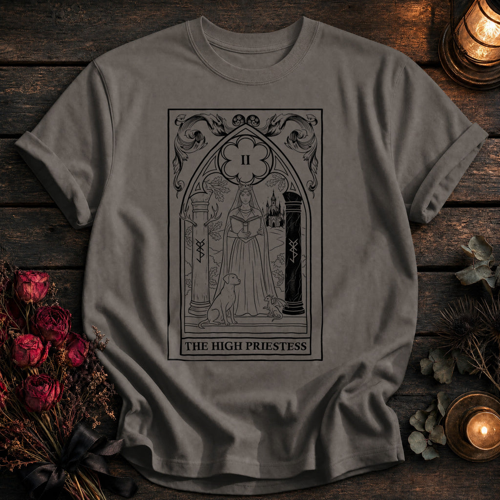 High Priestess Tarot Black - Grey