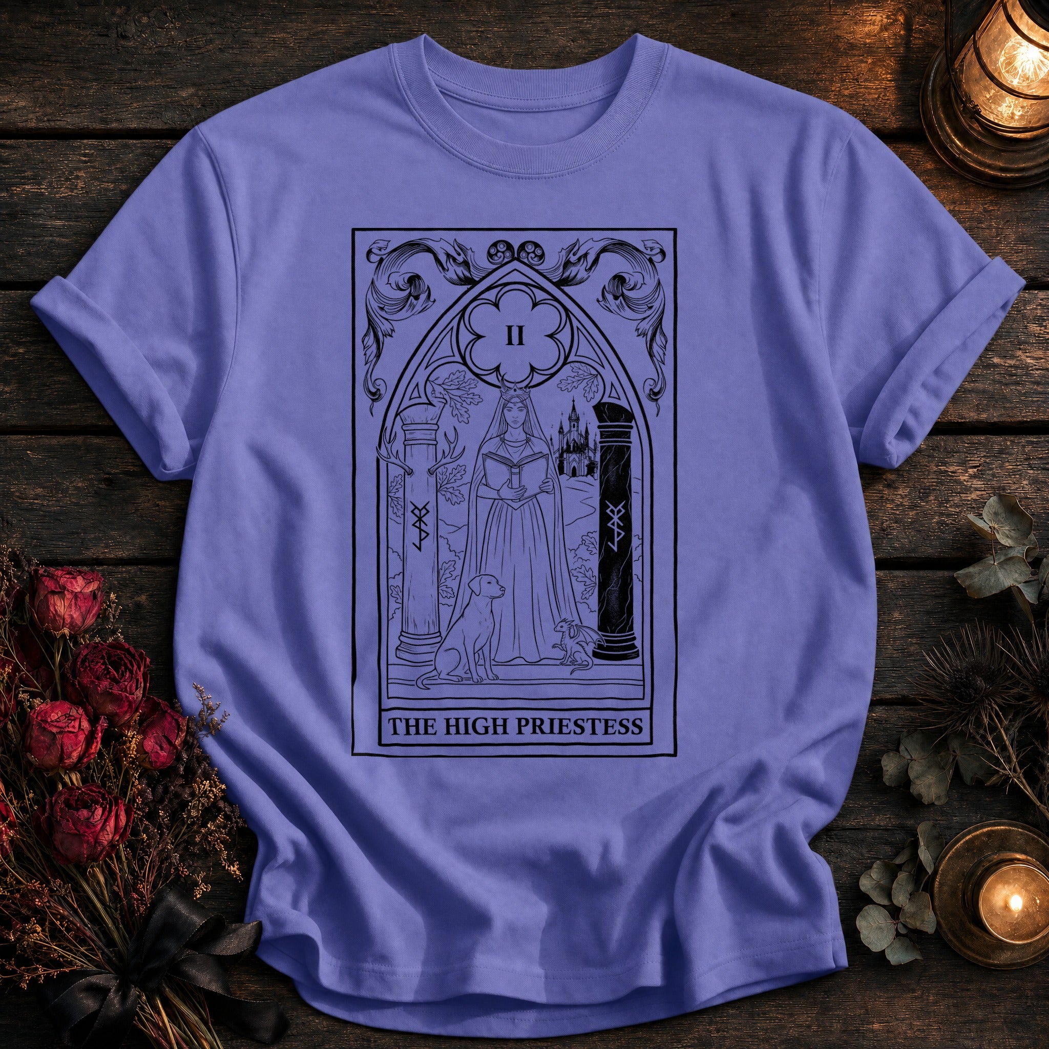 High Priestess Tarot Black - Violet