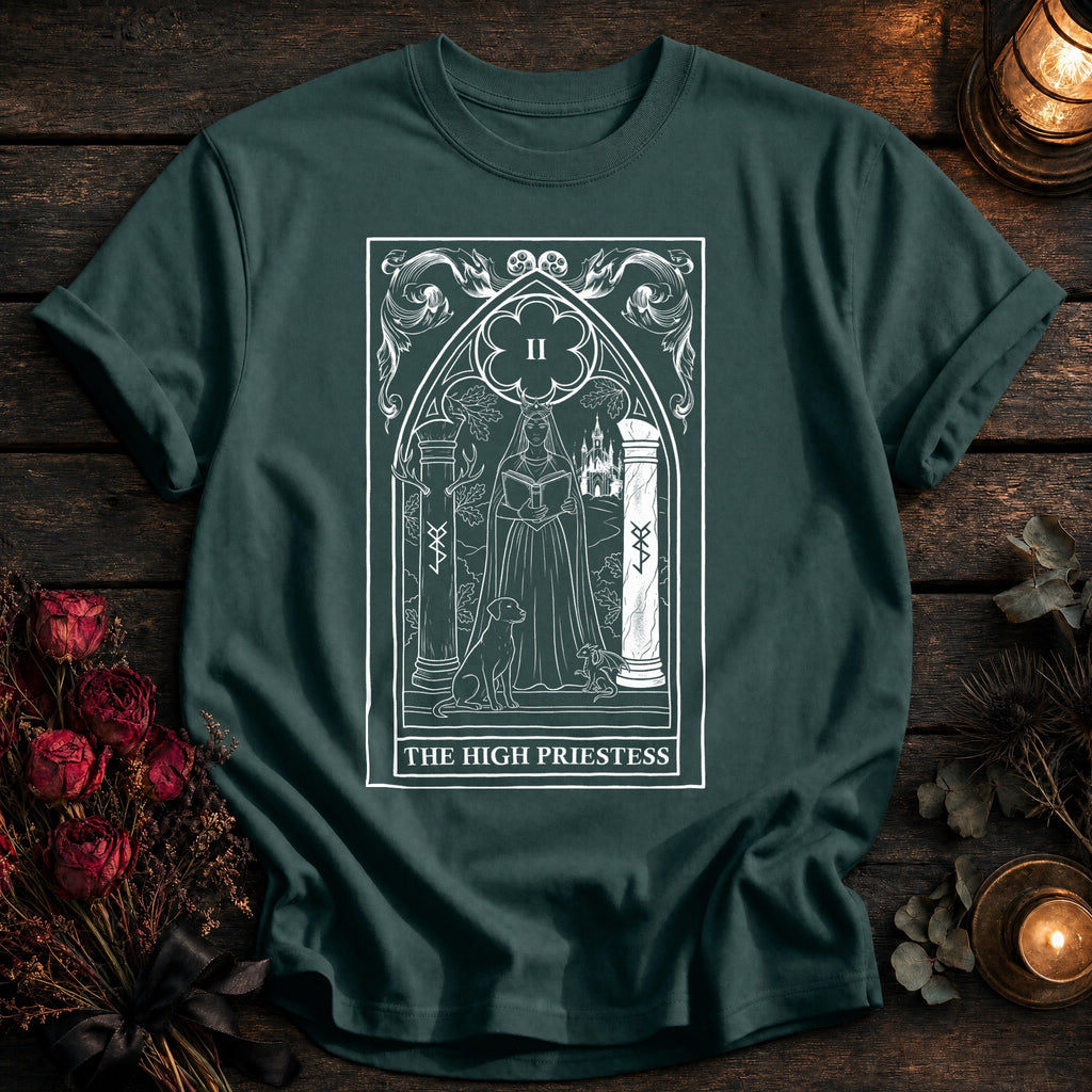 High Priestess Tarot White - Blue Spruce