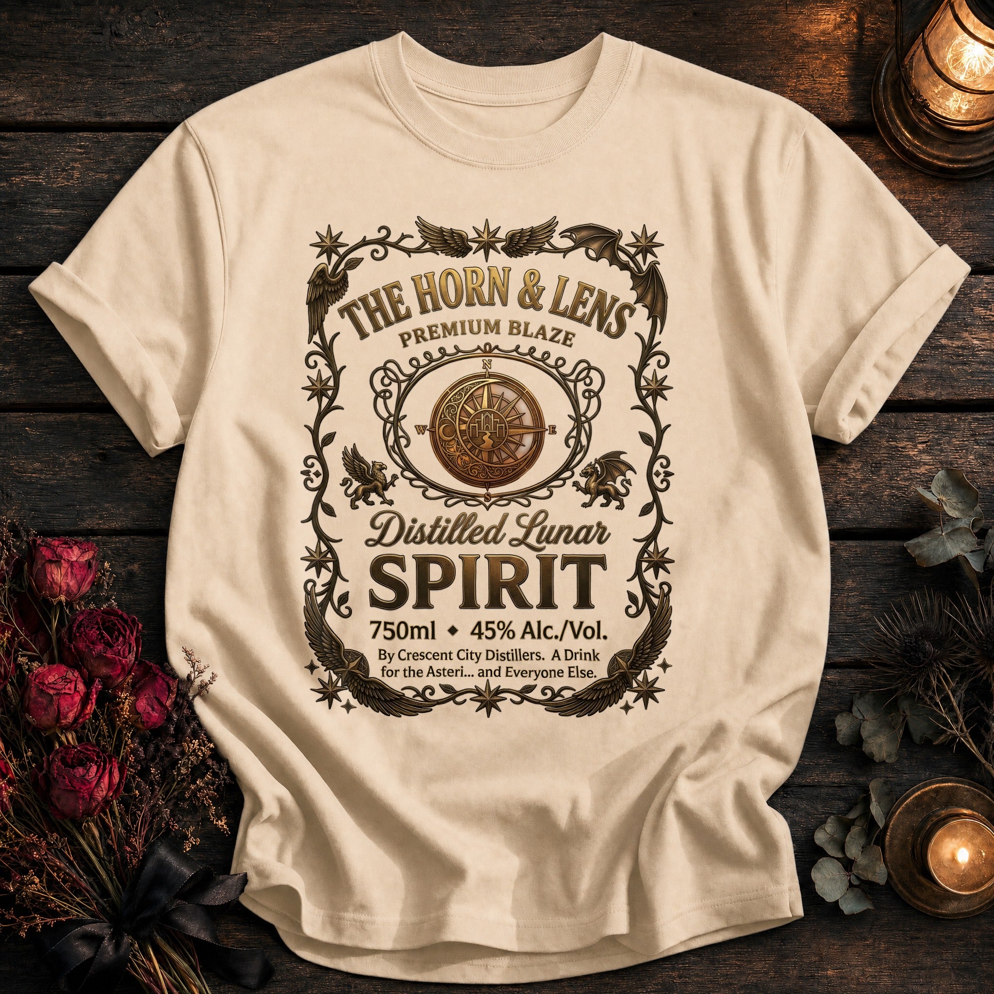 Horn And Lens Spirit Label - Ivory