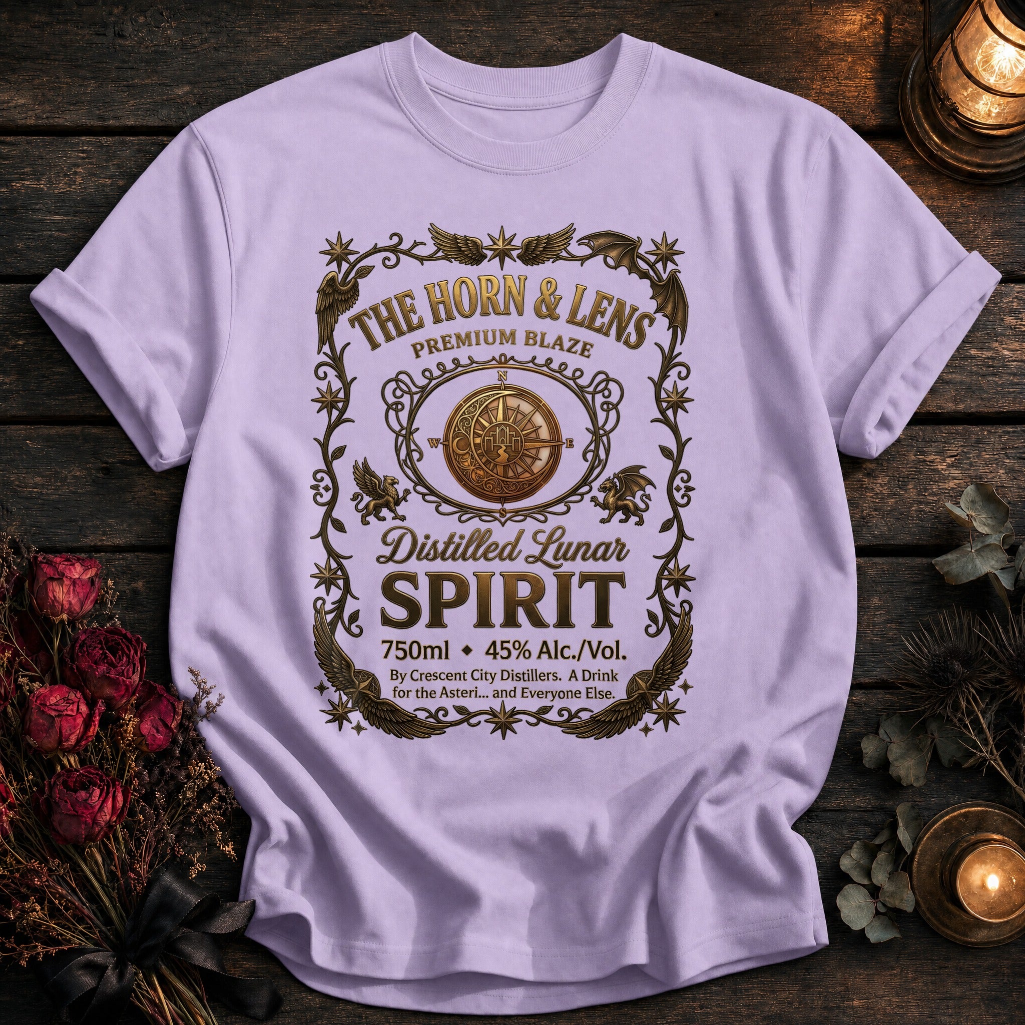 Horn And Lens Spirit Label - Orchid