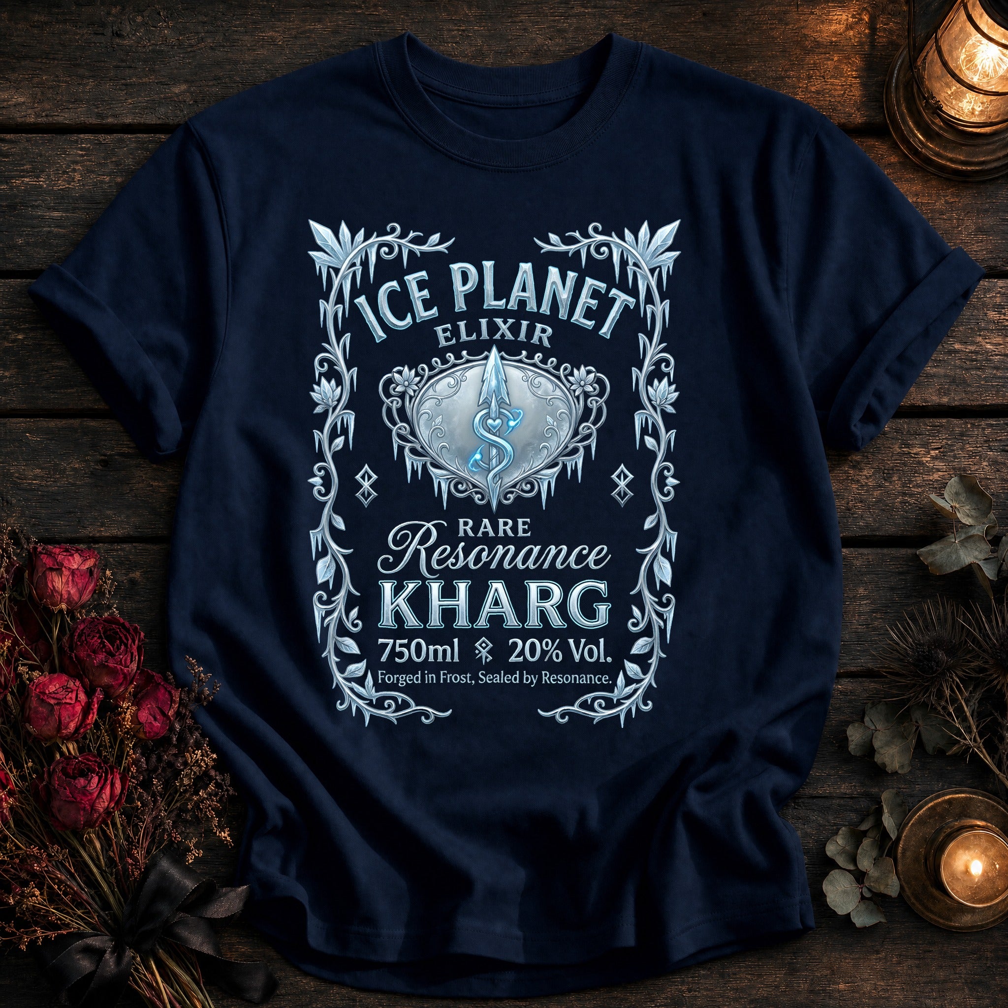 Kharg Elixir Label - True Navy
