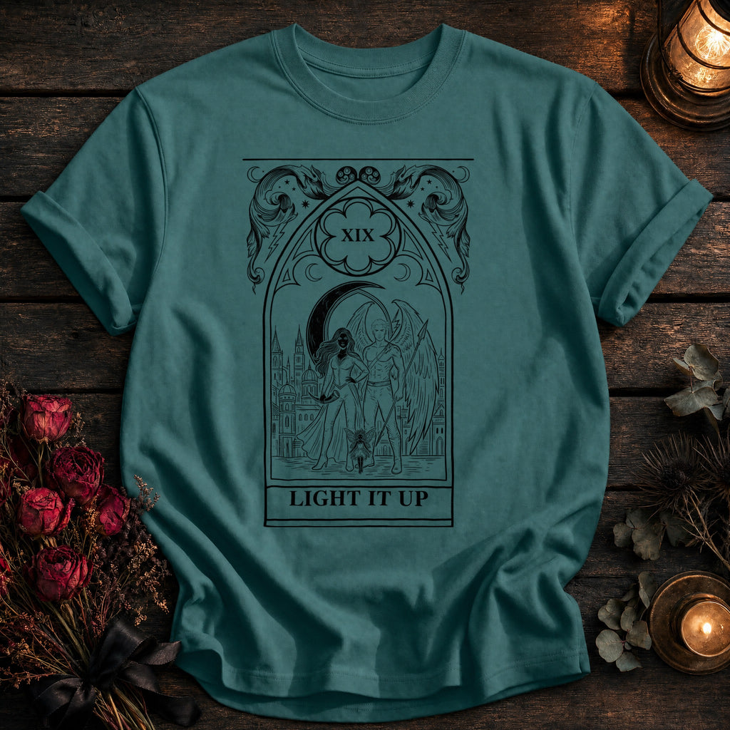 Light It Up Tarot Black - Seafoam