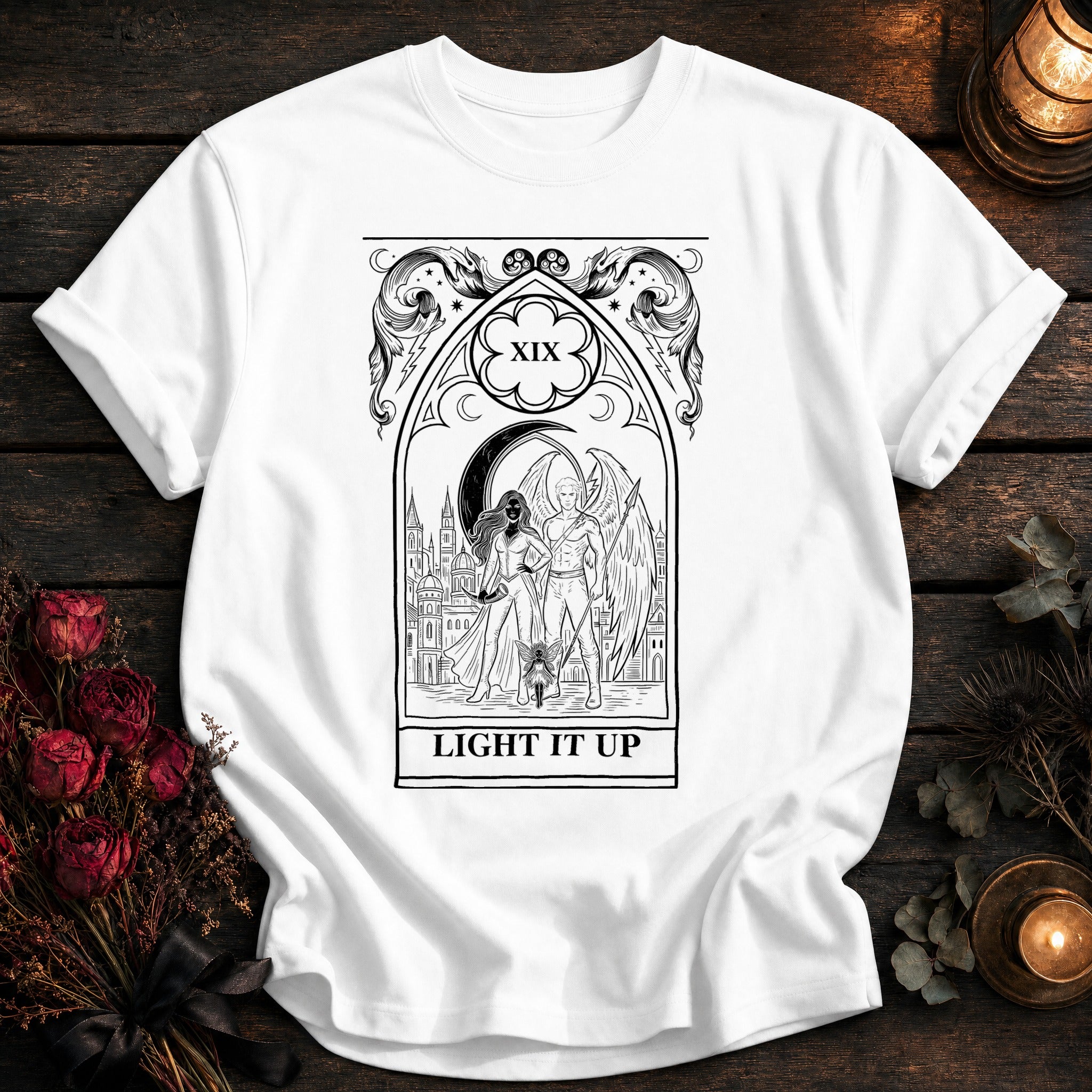 Light It Up Tarot Black - White
