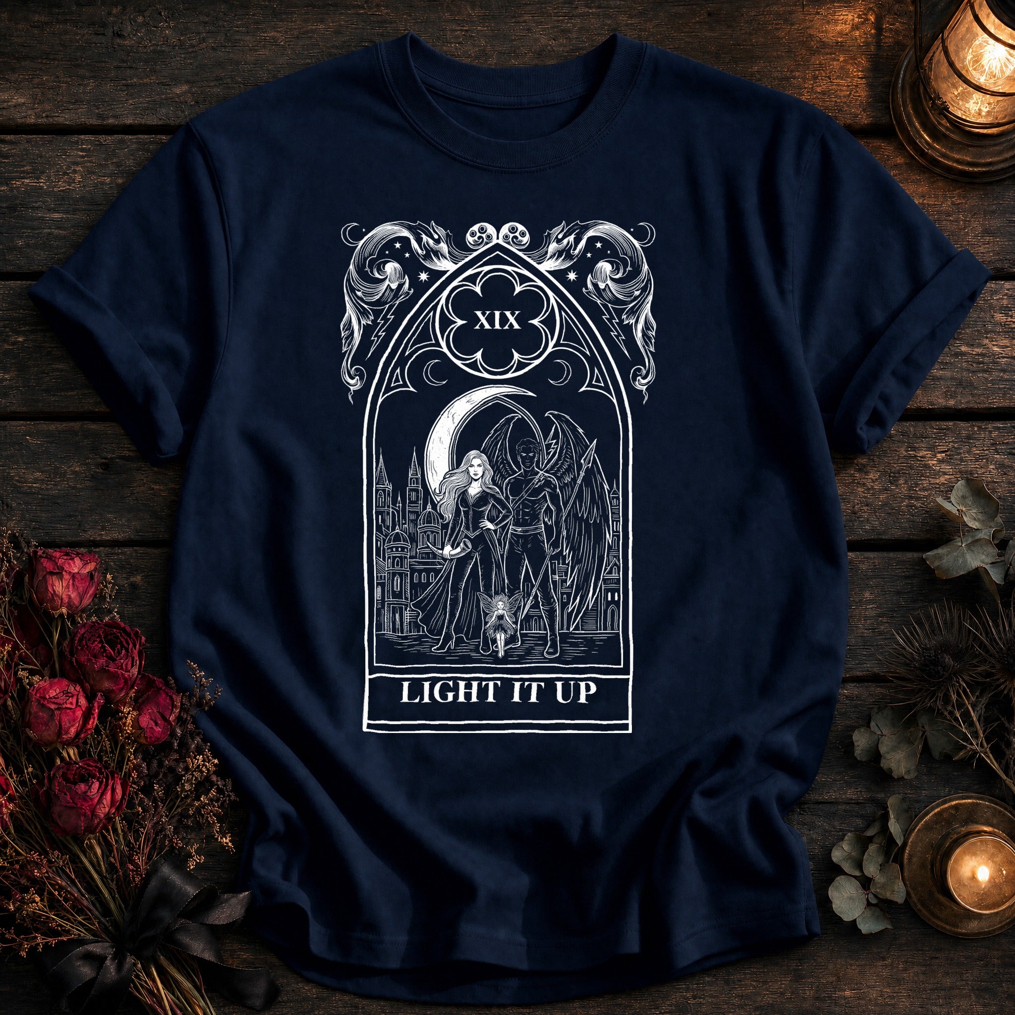 Light It Up Tarot White - True Navy